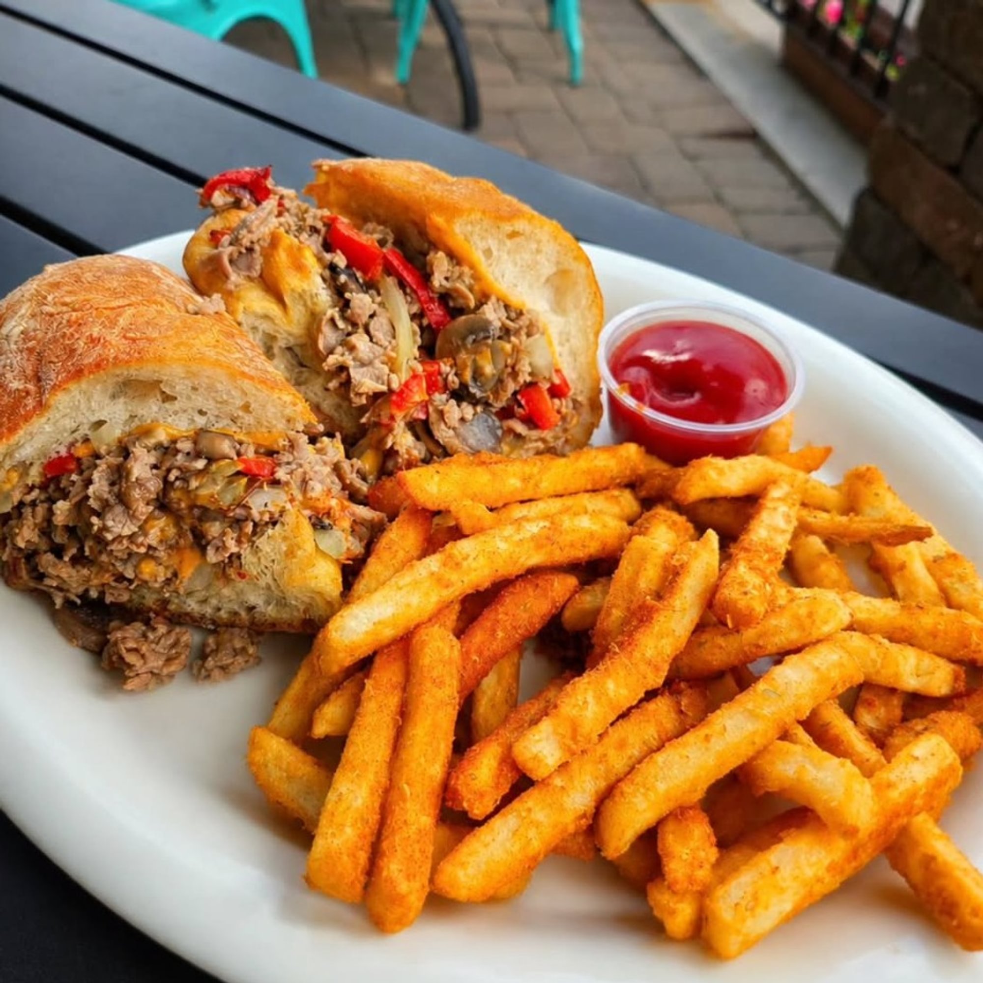 Cheesesteak (or chicken) Sandwich