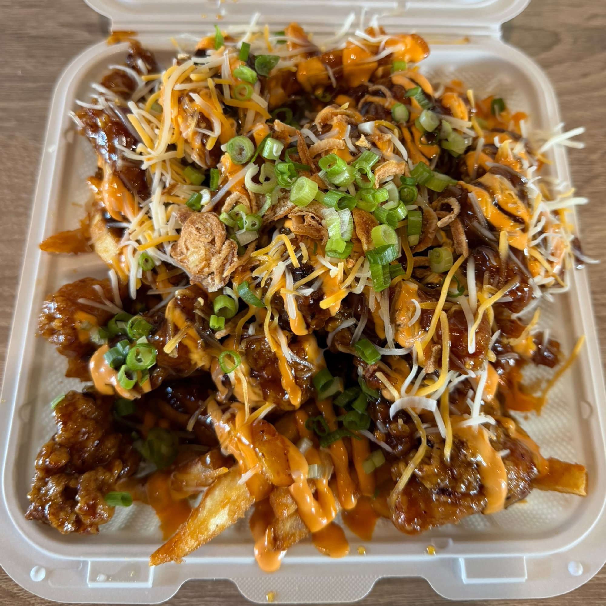 Asian Buffalo Chicken And Fries