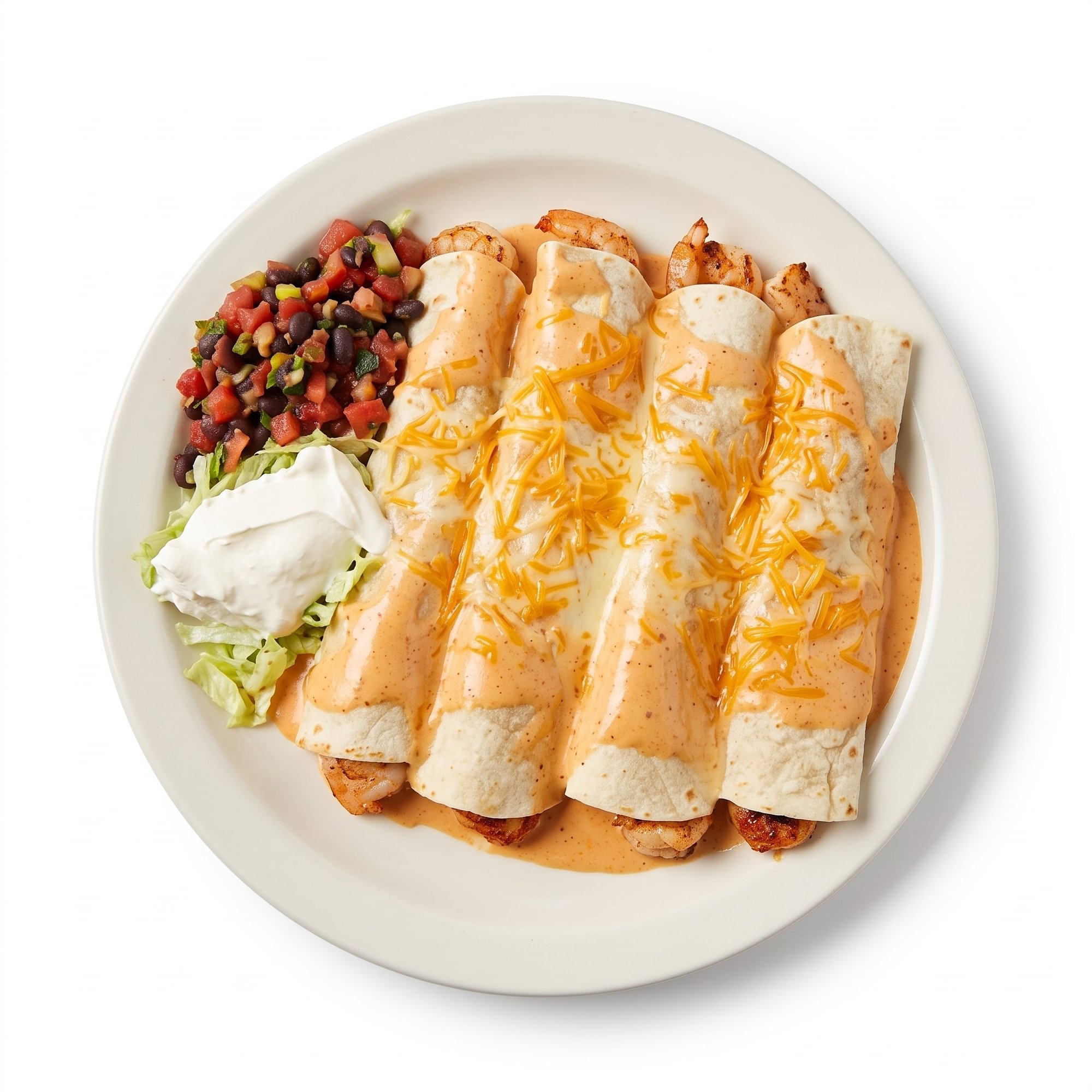 Grilled Shrimp Enchiladas