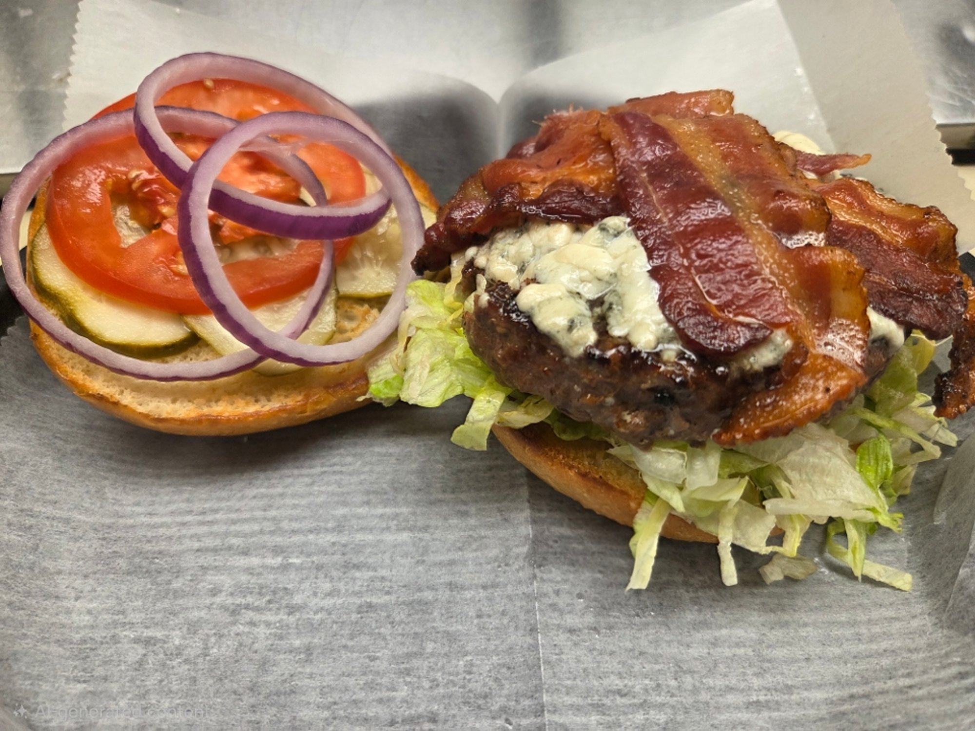 Black and Bleu Burger