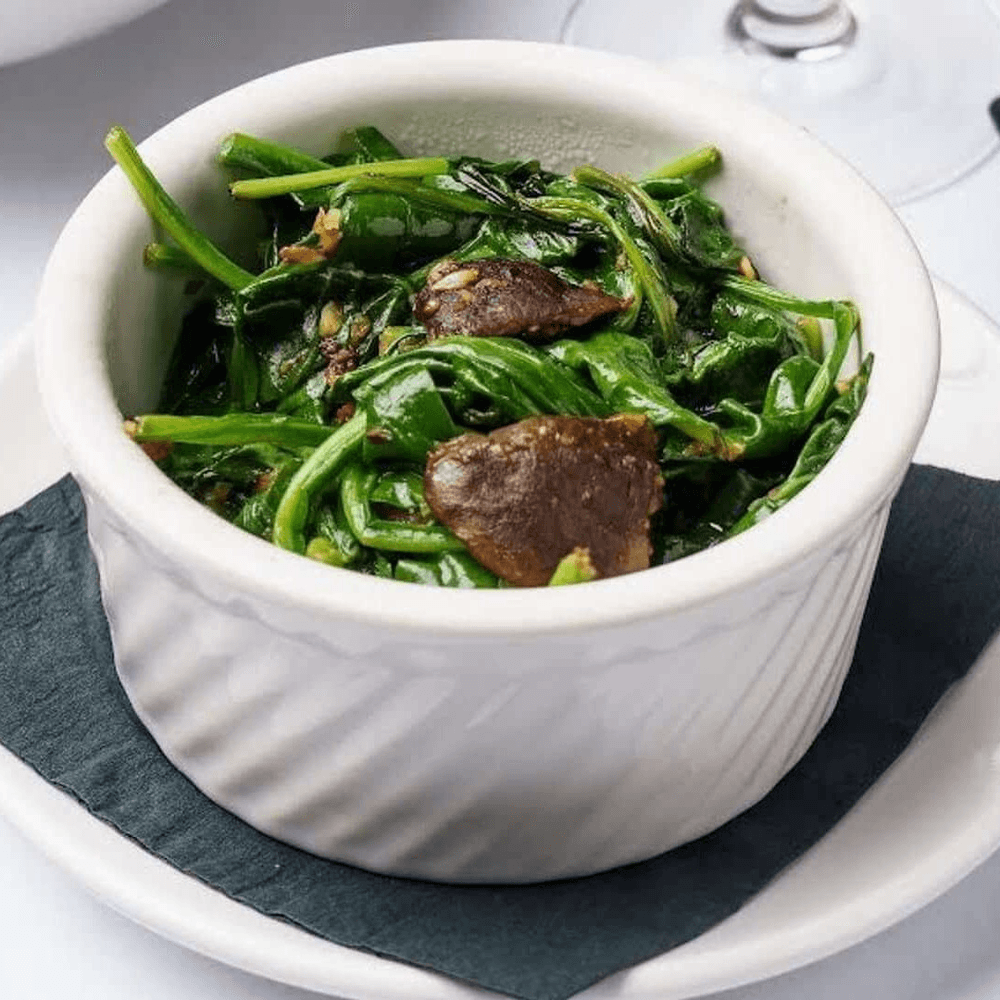 Crimini & Pancetta Spinach Sauté