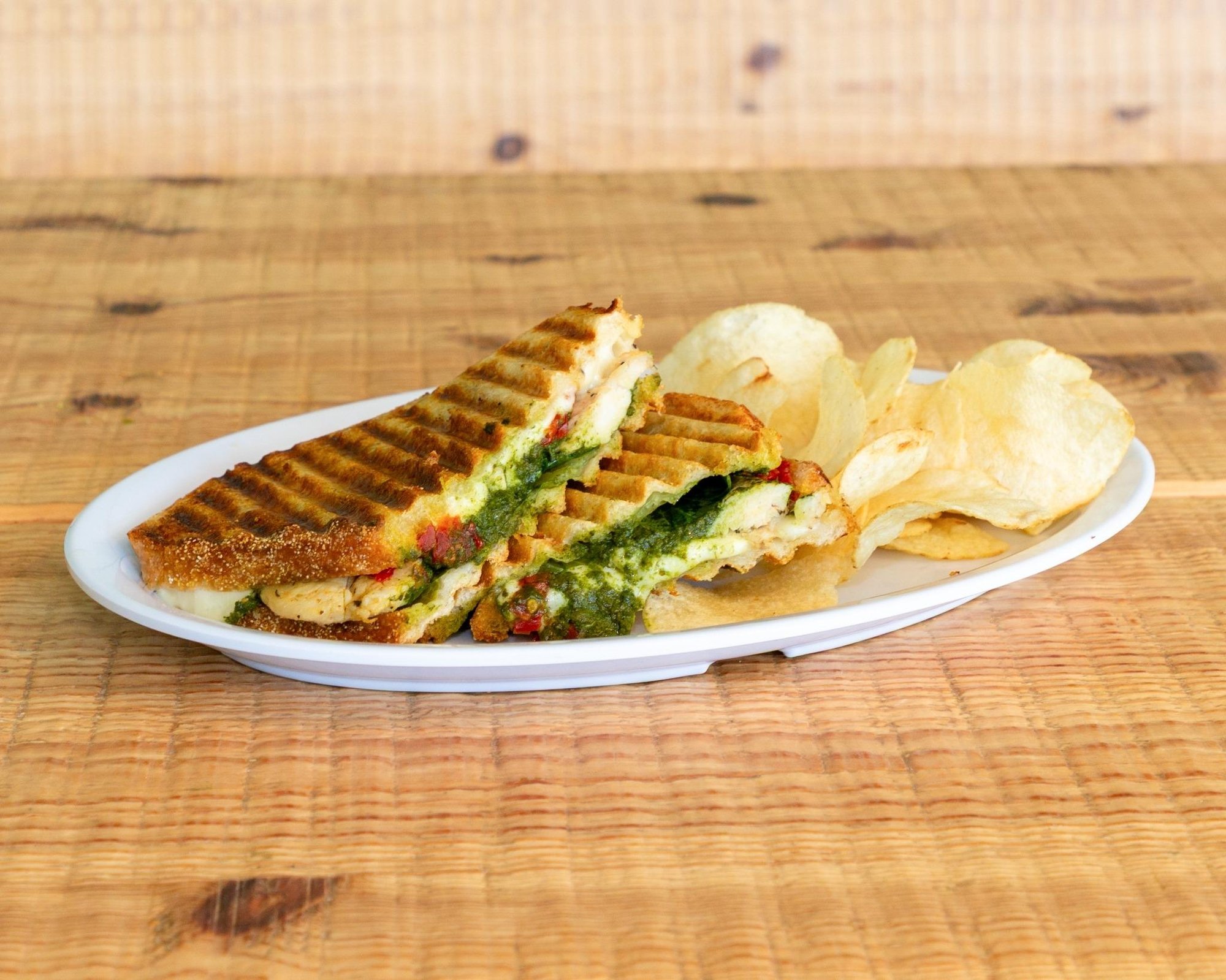 Chicken Pesto Melt Panini