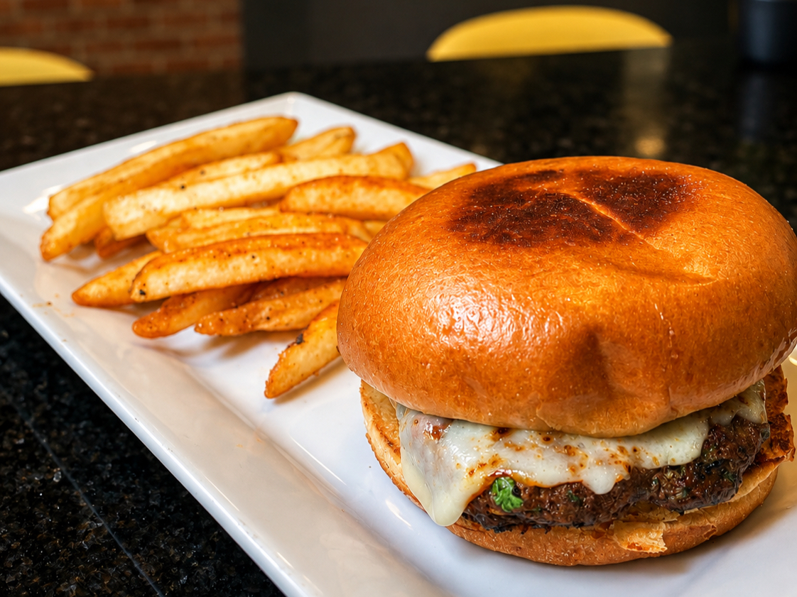 Mini Burger and Fries