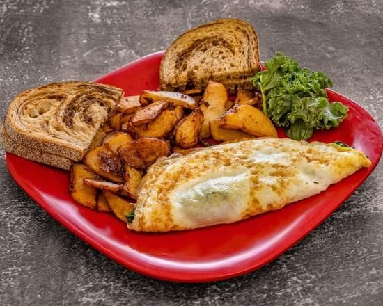 Egg White Omelet with Spinach