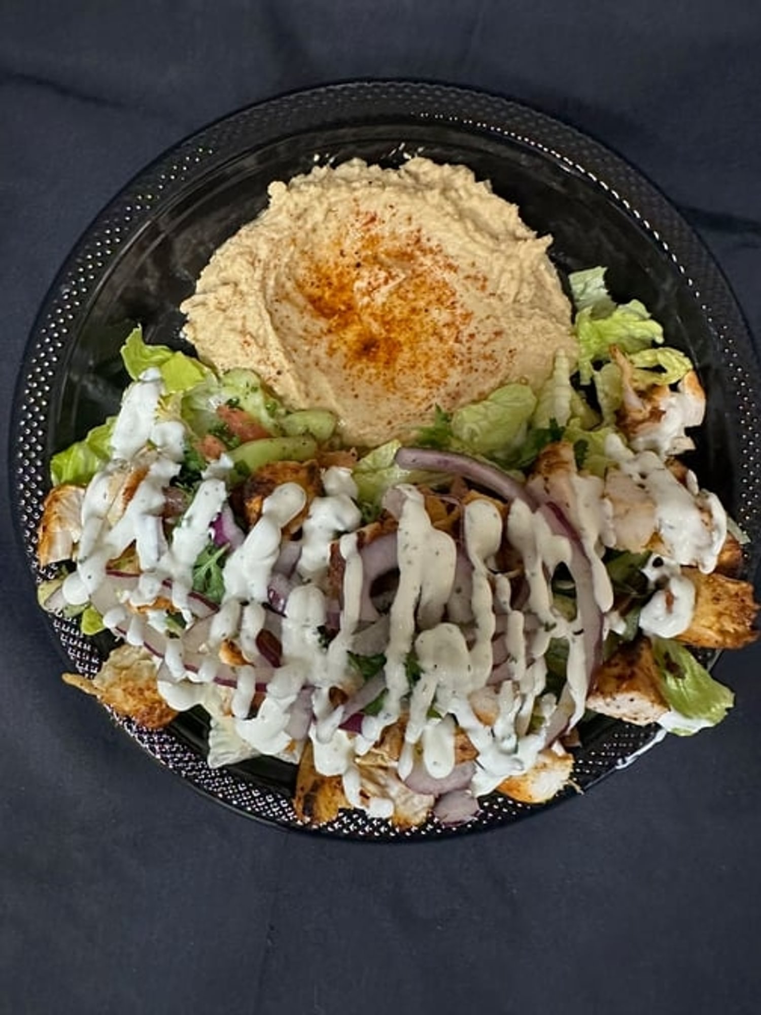 30. Hummus Chicken Shawarma Salad