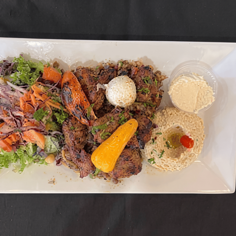 Lamb Kabob Platter