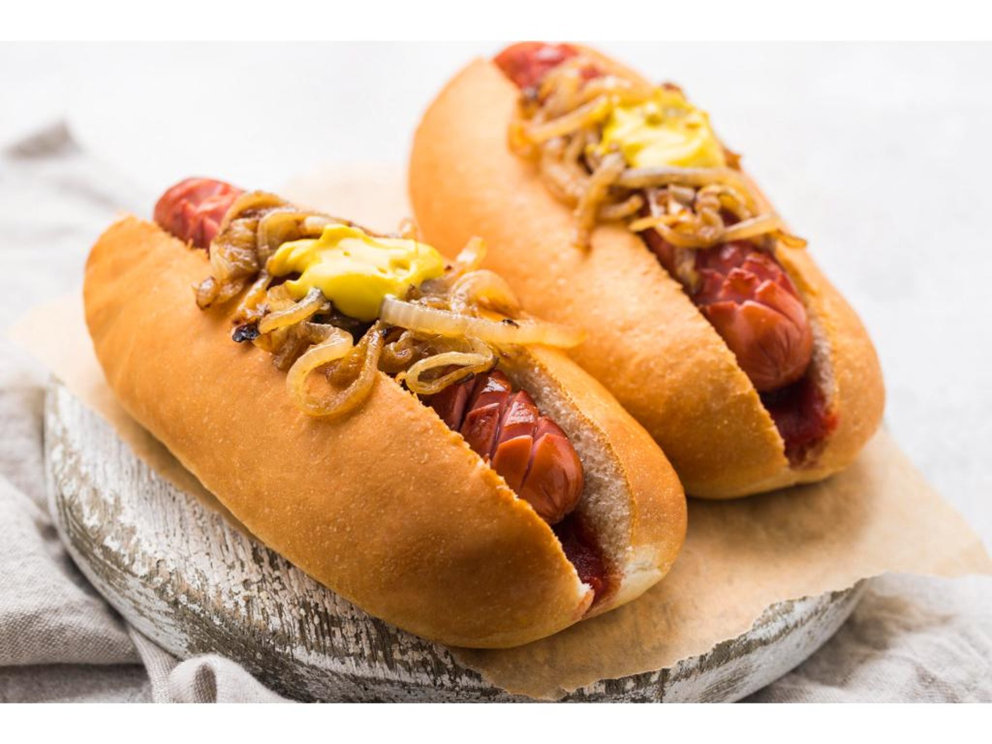 (HD1) Two Hot Dogs w/ Salami, Bacon and Cheese