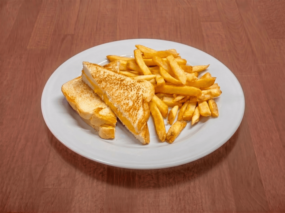 Kids Grilled Cheese with French Fries