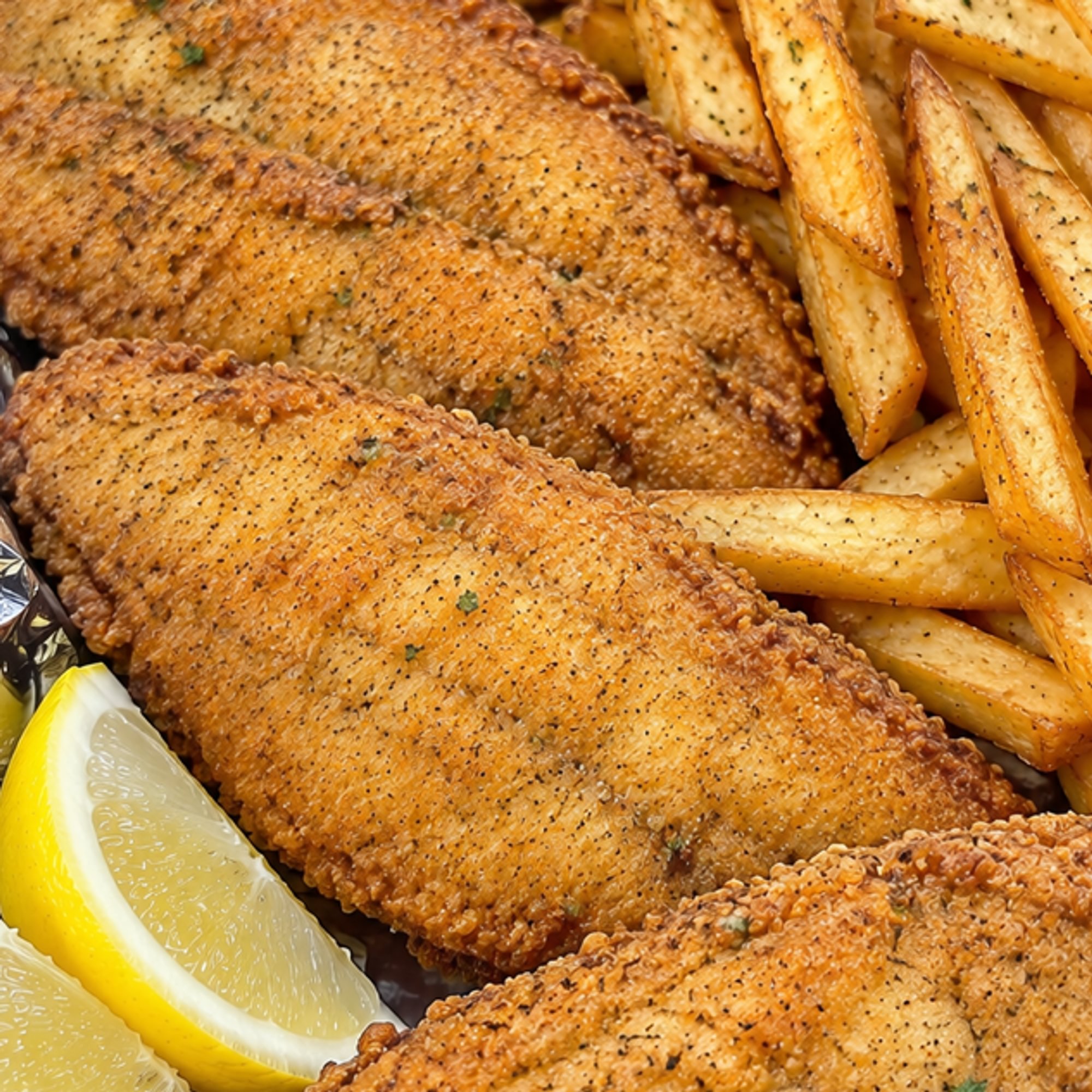 Fried Tilapia & Fries Or Plantains