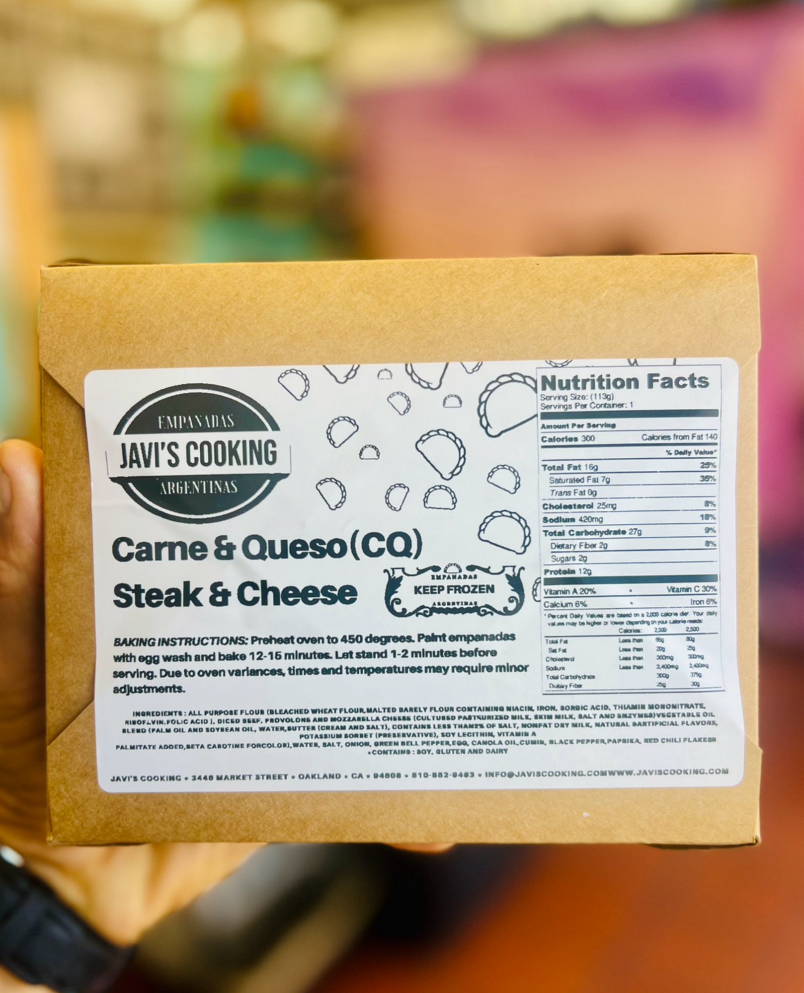 CARNE & QUESO-CQ (4pack) frozen empanadas