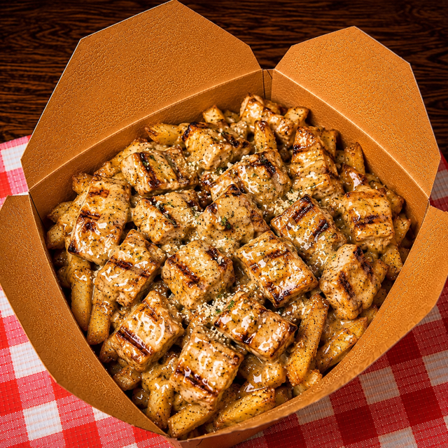 Garlic Parmesan Grilled Chicken Fries Bowl