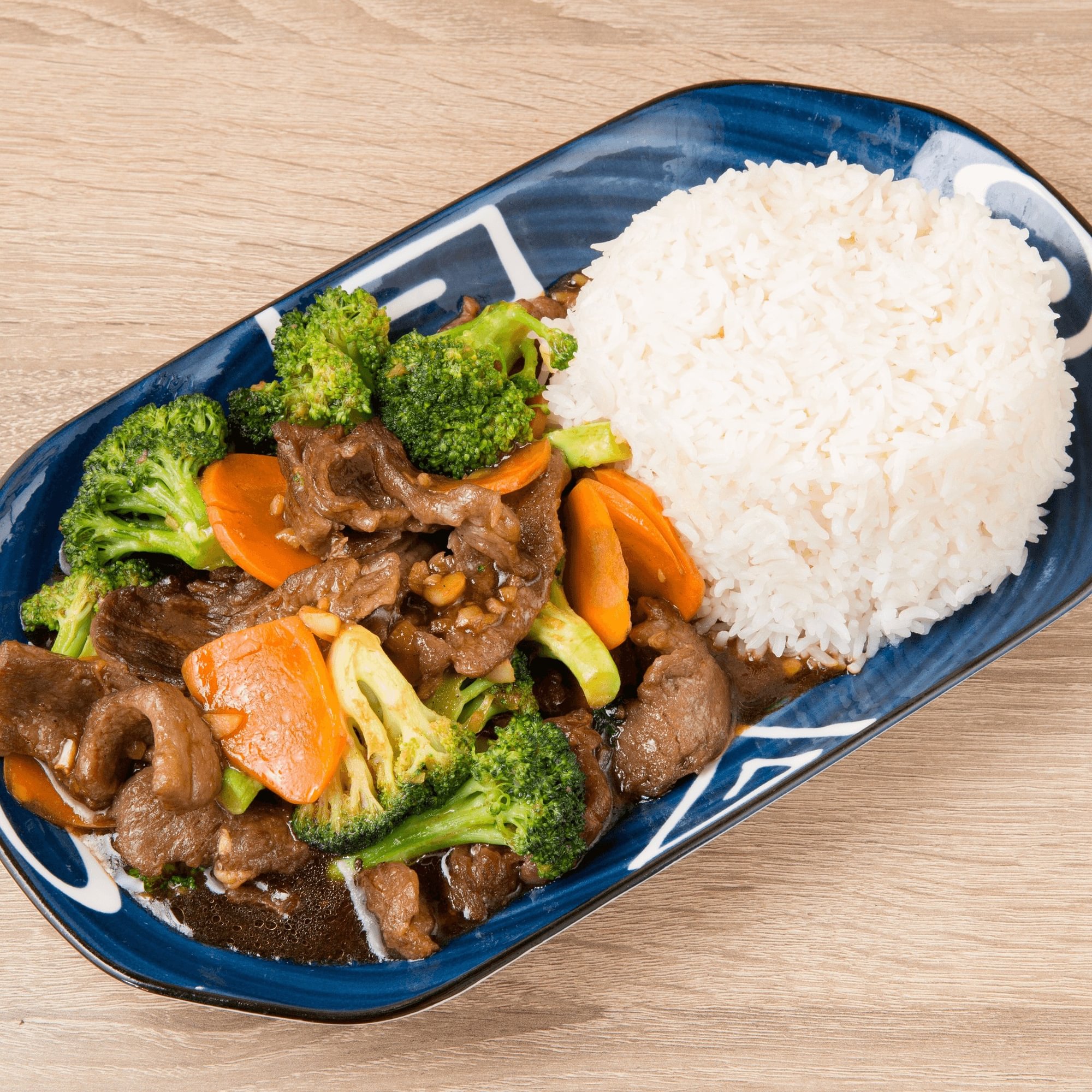 L. Beef Broccoli Over Rice
