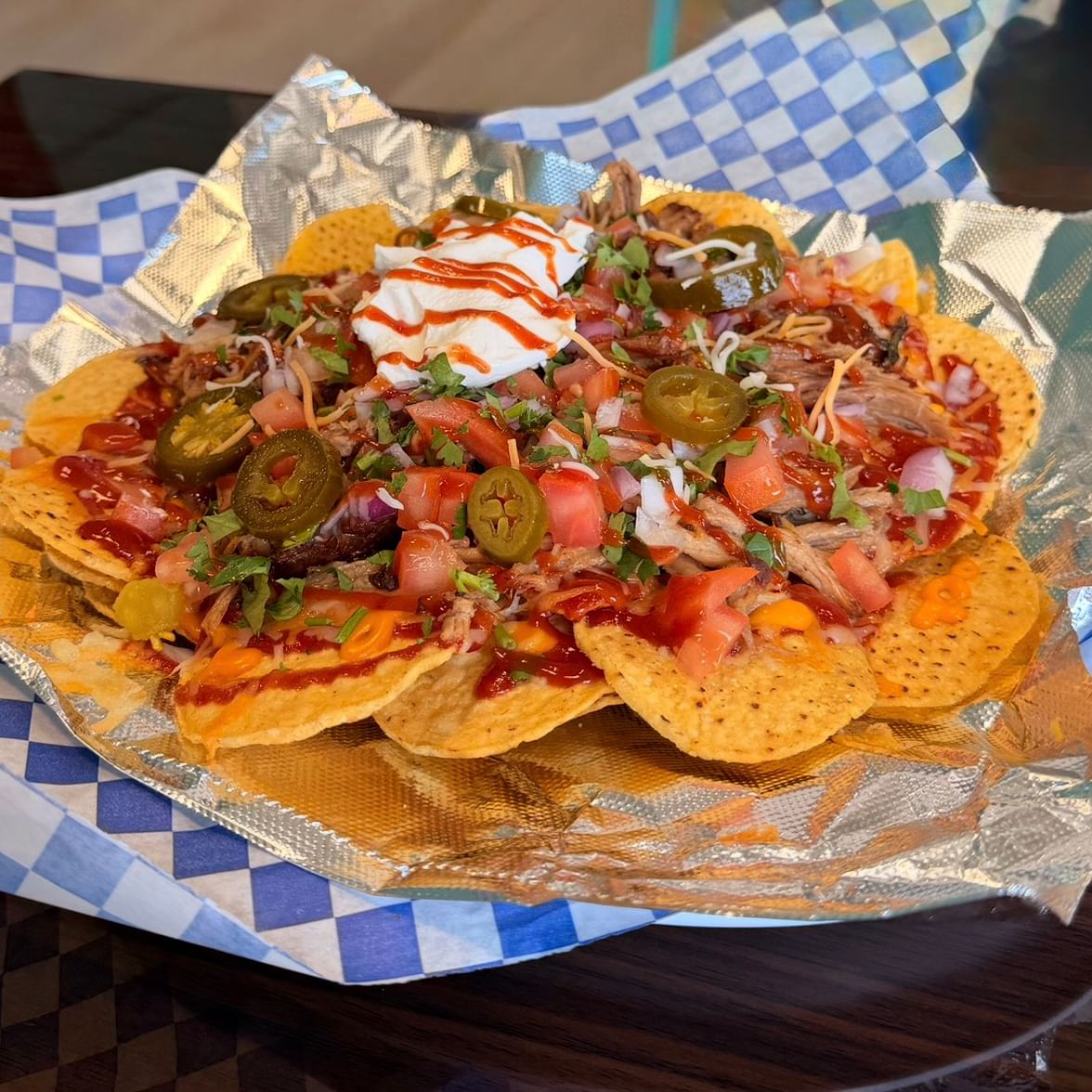 Kalua Pig Nachos Plate