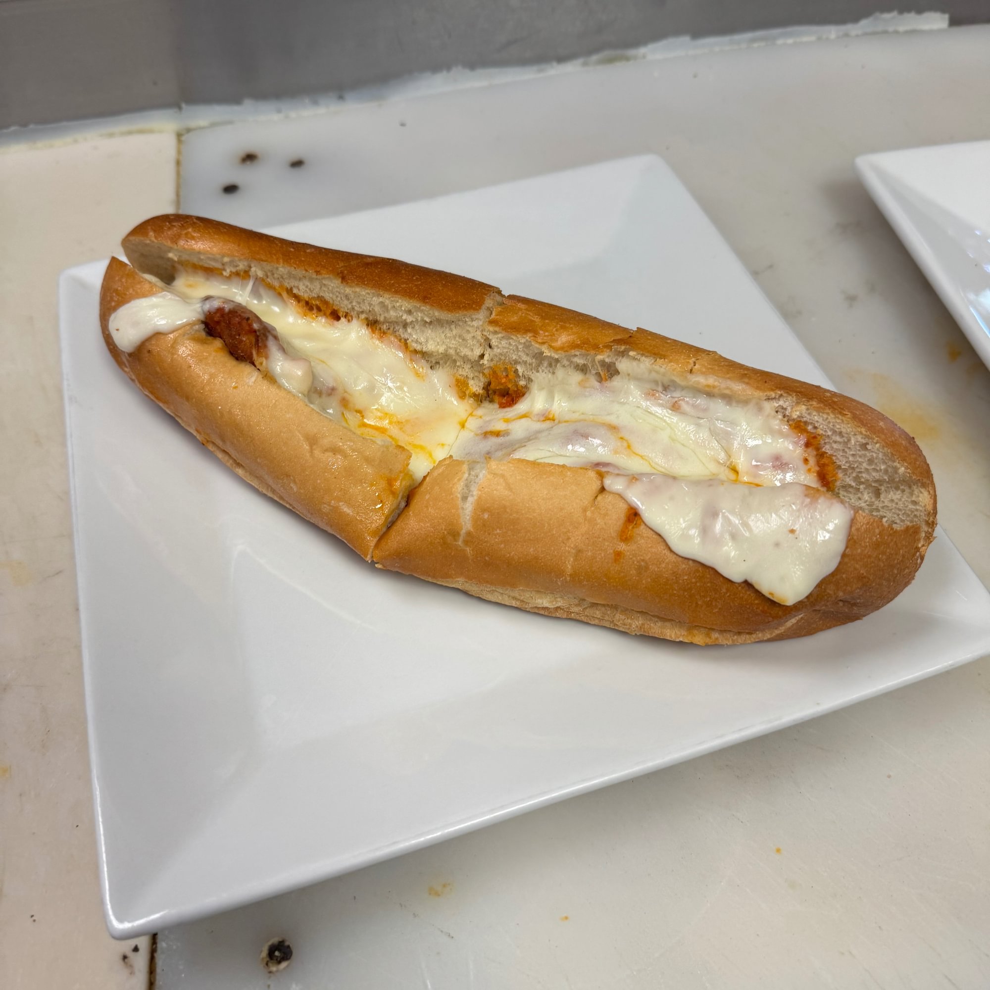 Eggplant Parmigiana Sandwich