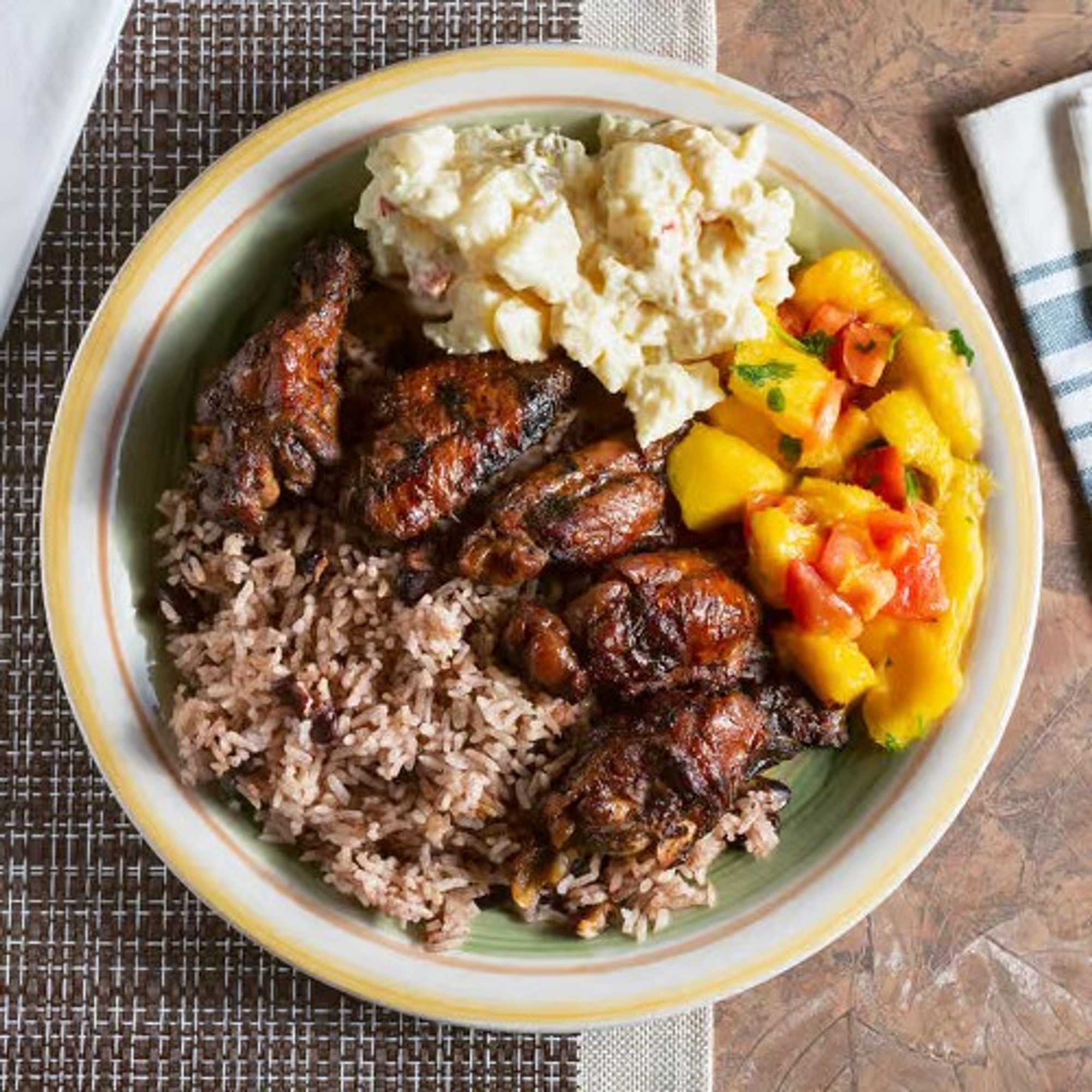 Jumbo Jerk BBQ Wings Plate