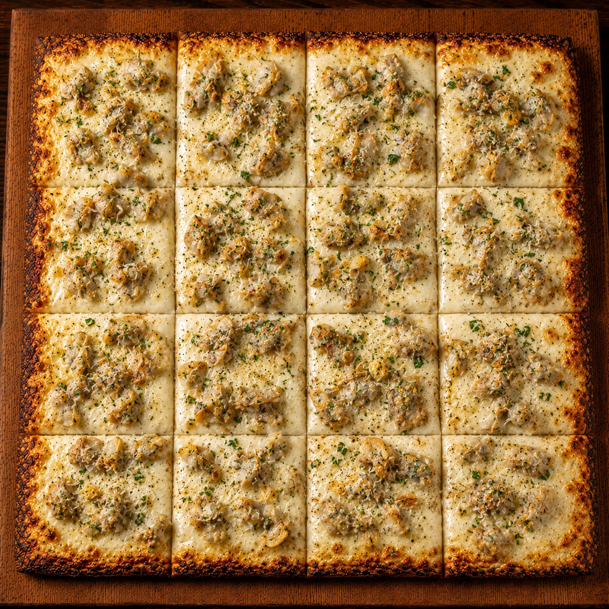 Grandma White Clam Pizza