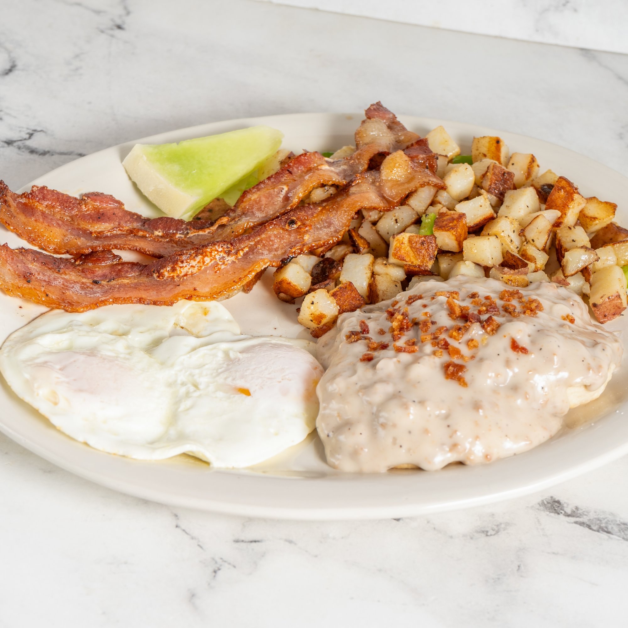 Country Fried Steak and Eggs