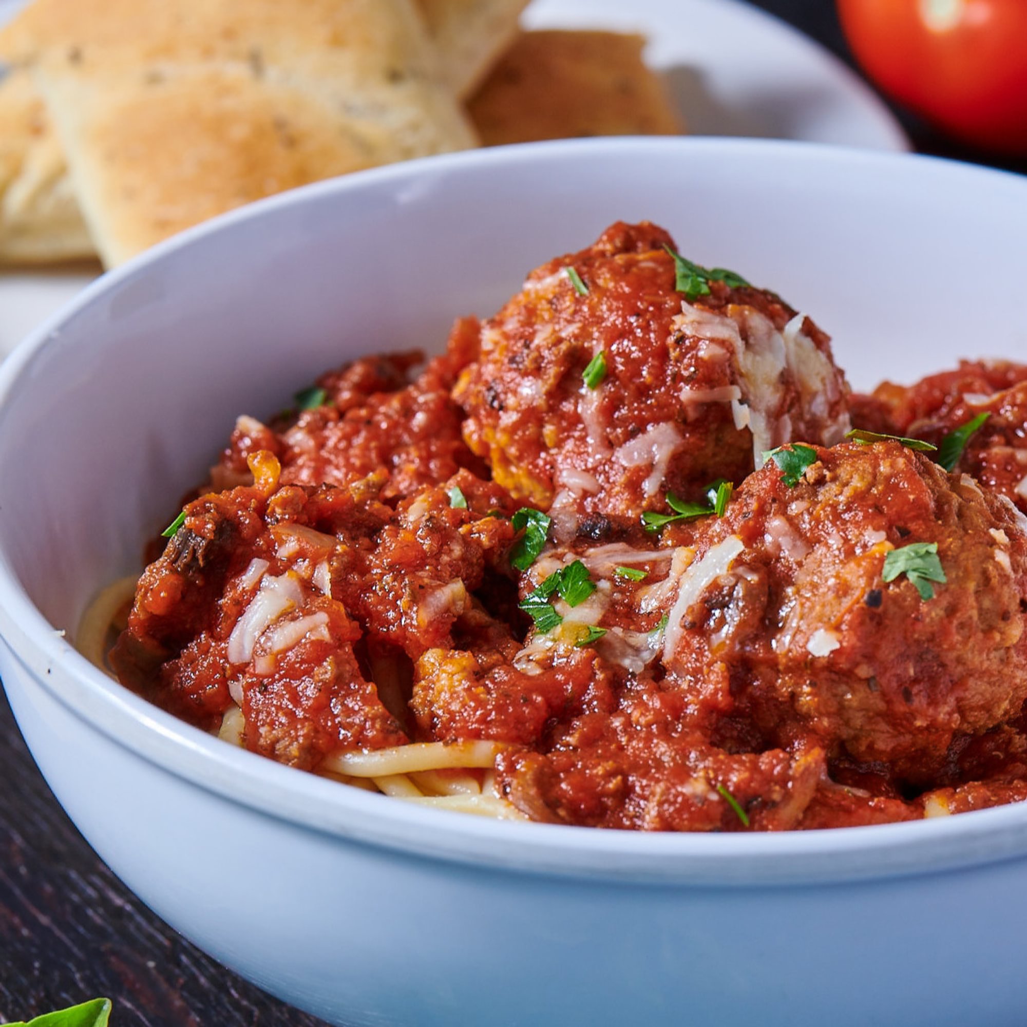 Meat Sauce Pasta with Meatballs