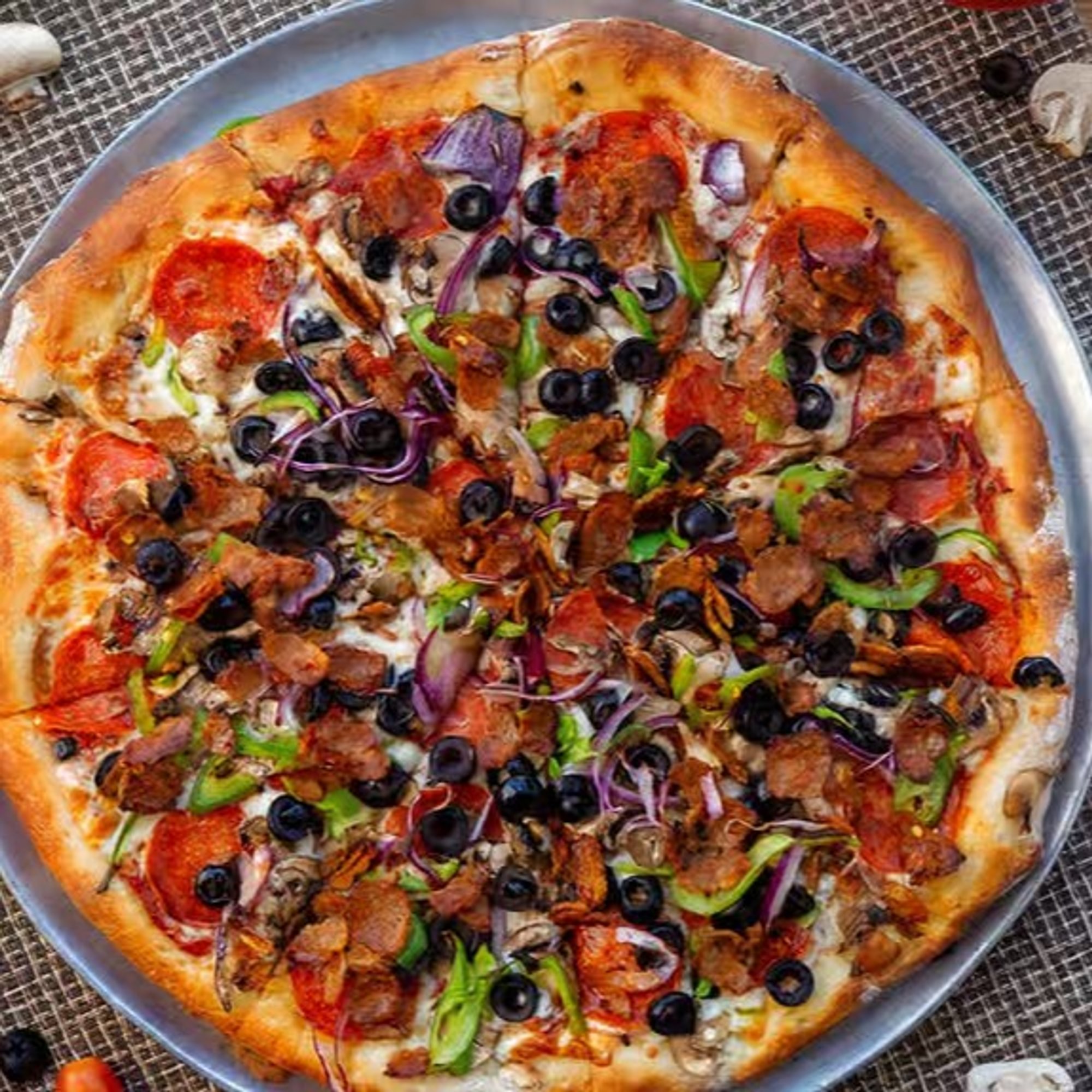 Uncle Ernie's combo pizza