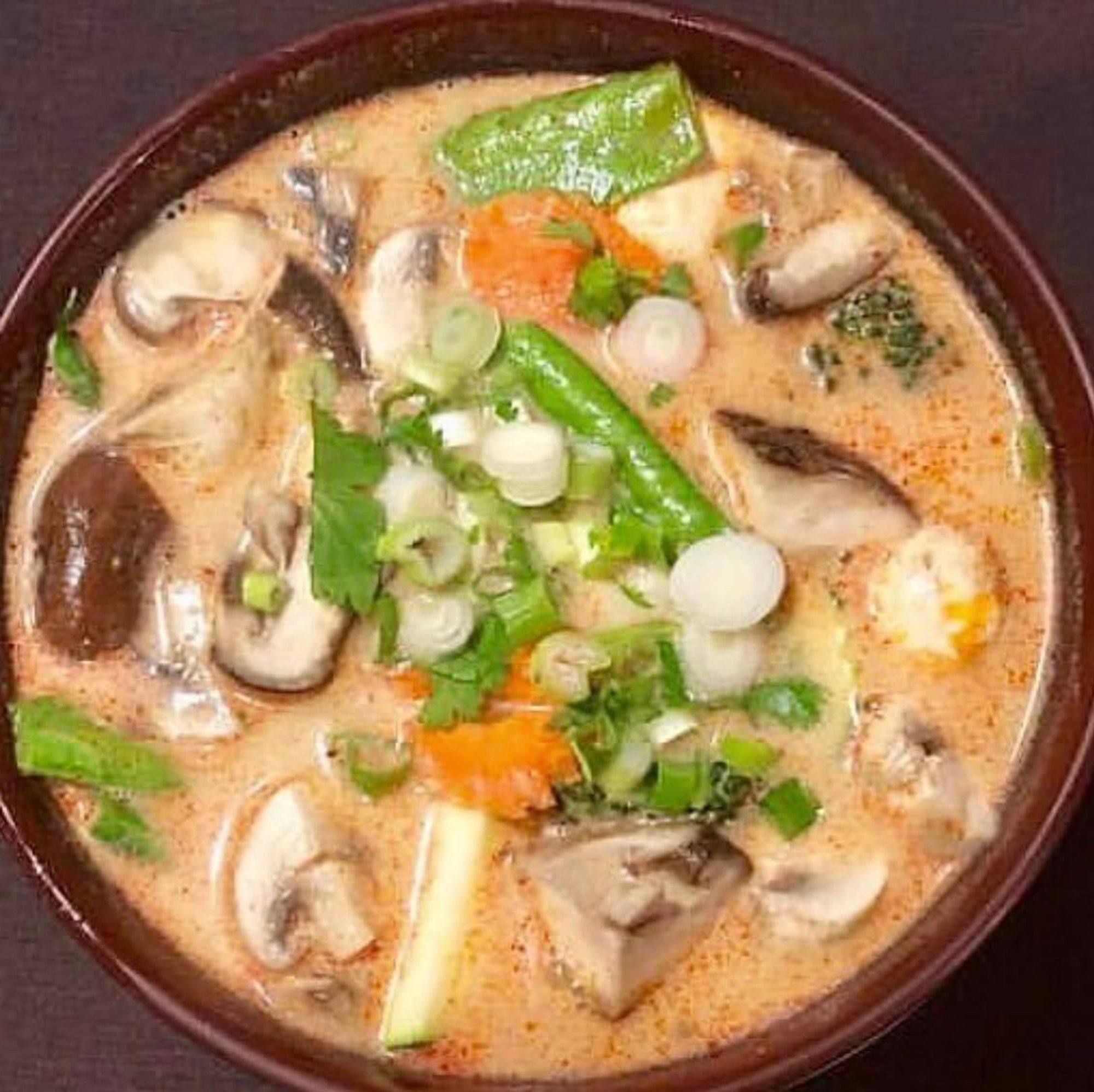 Tom Kha: Thai Coconut Soup - bowl