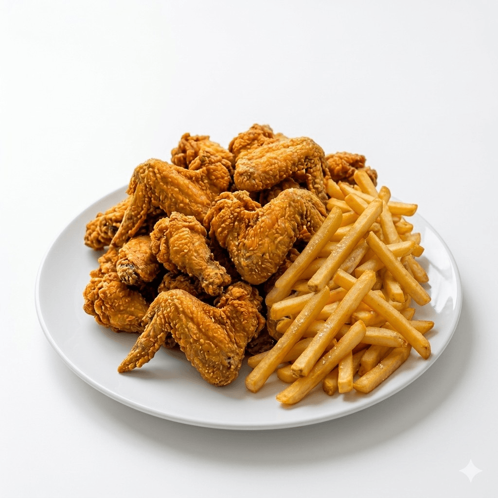 20 Wings w/Fries