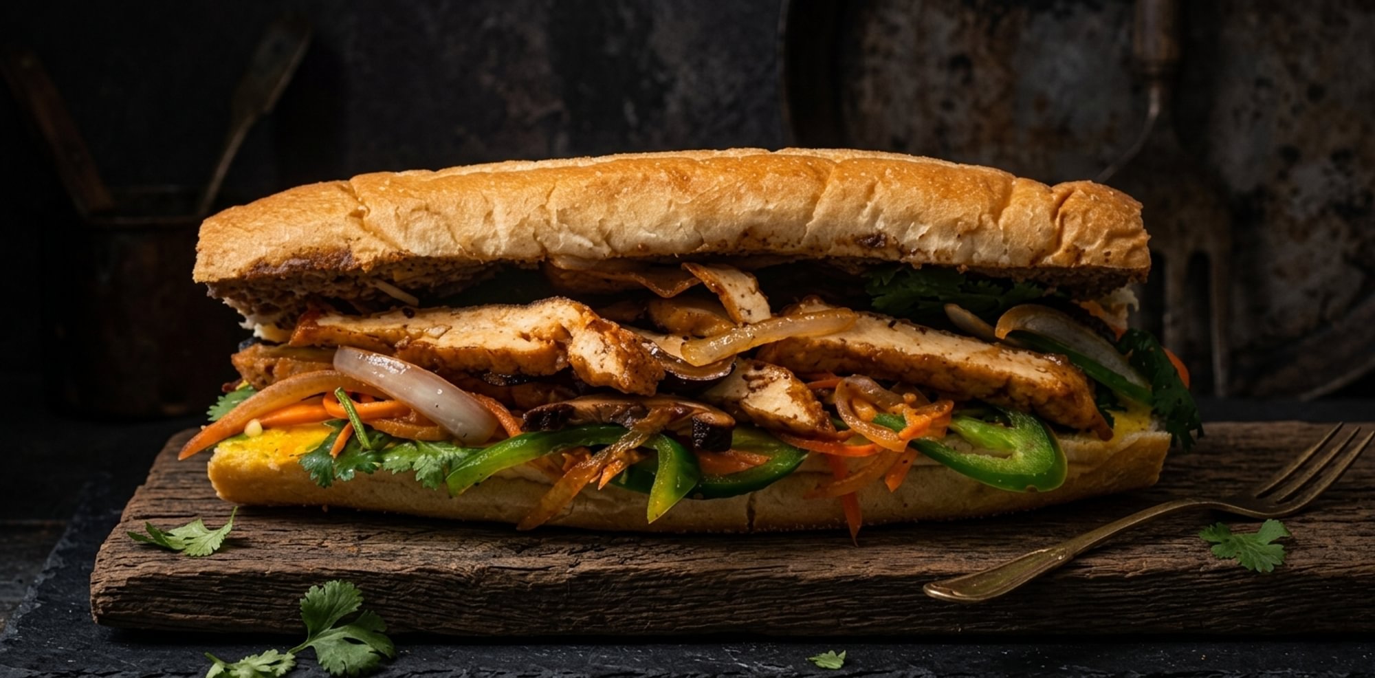 Tofu & Mushrooms Banh Mi