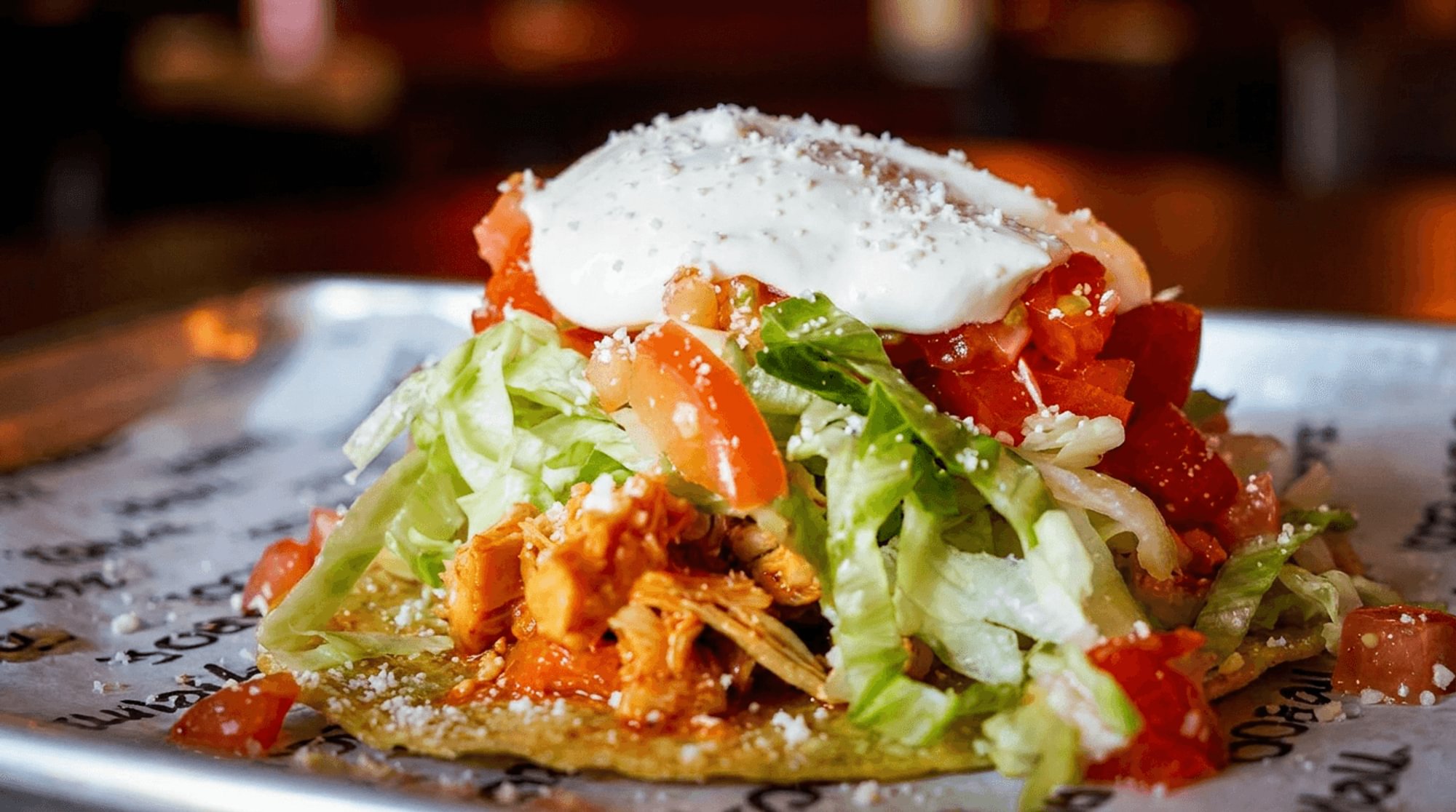 Tostada de Tinga