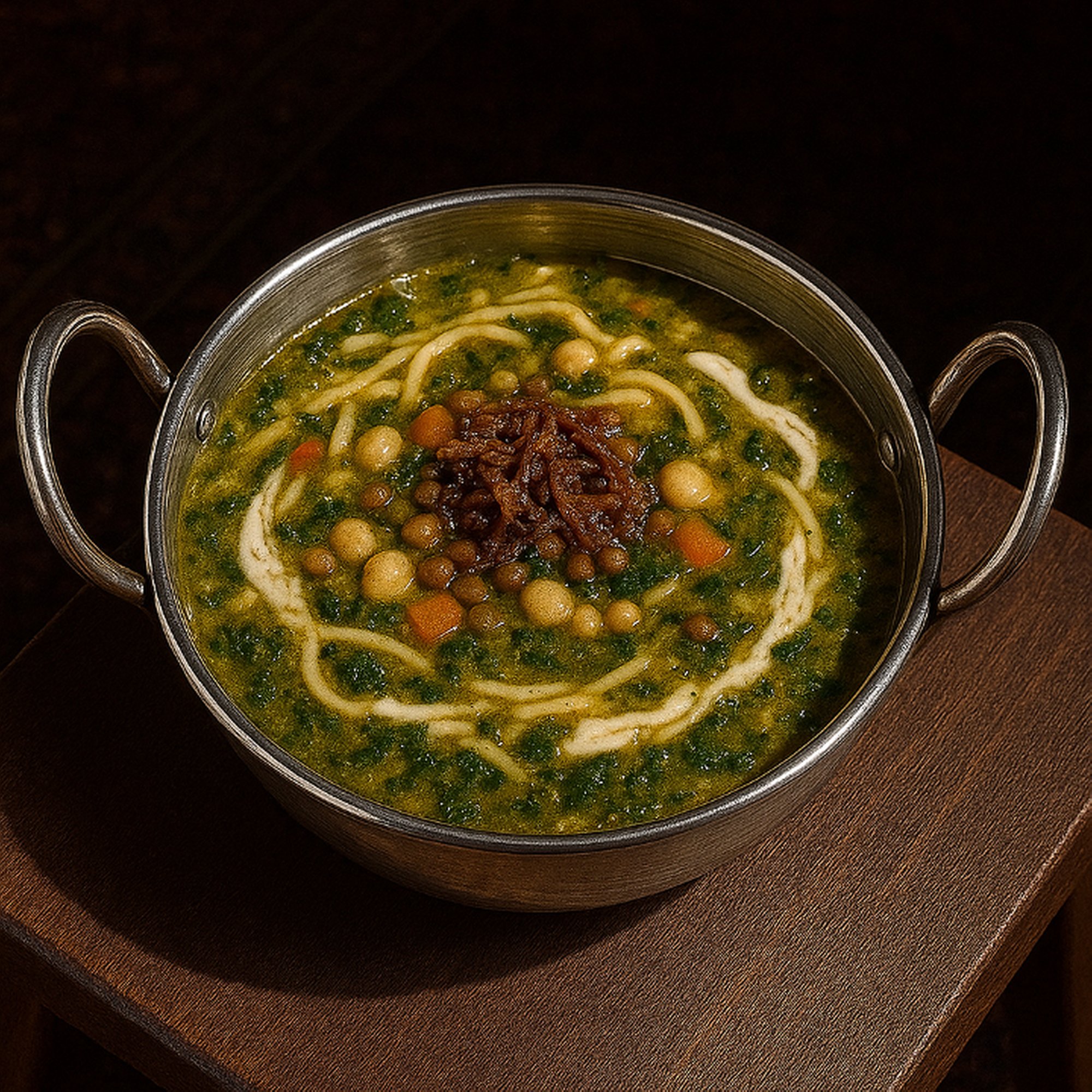 🌱 Ash-Reshteh (Persian Noodle Soup) (آش رشته)