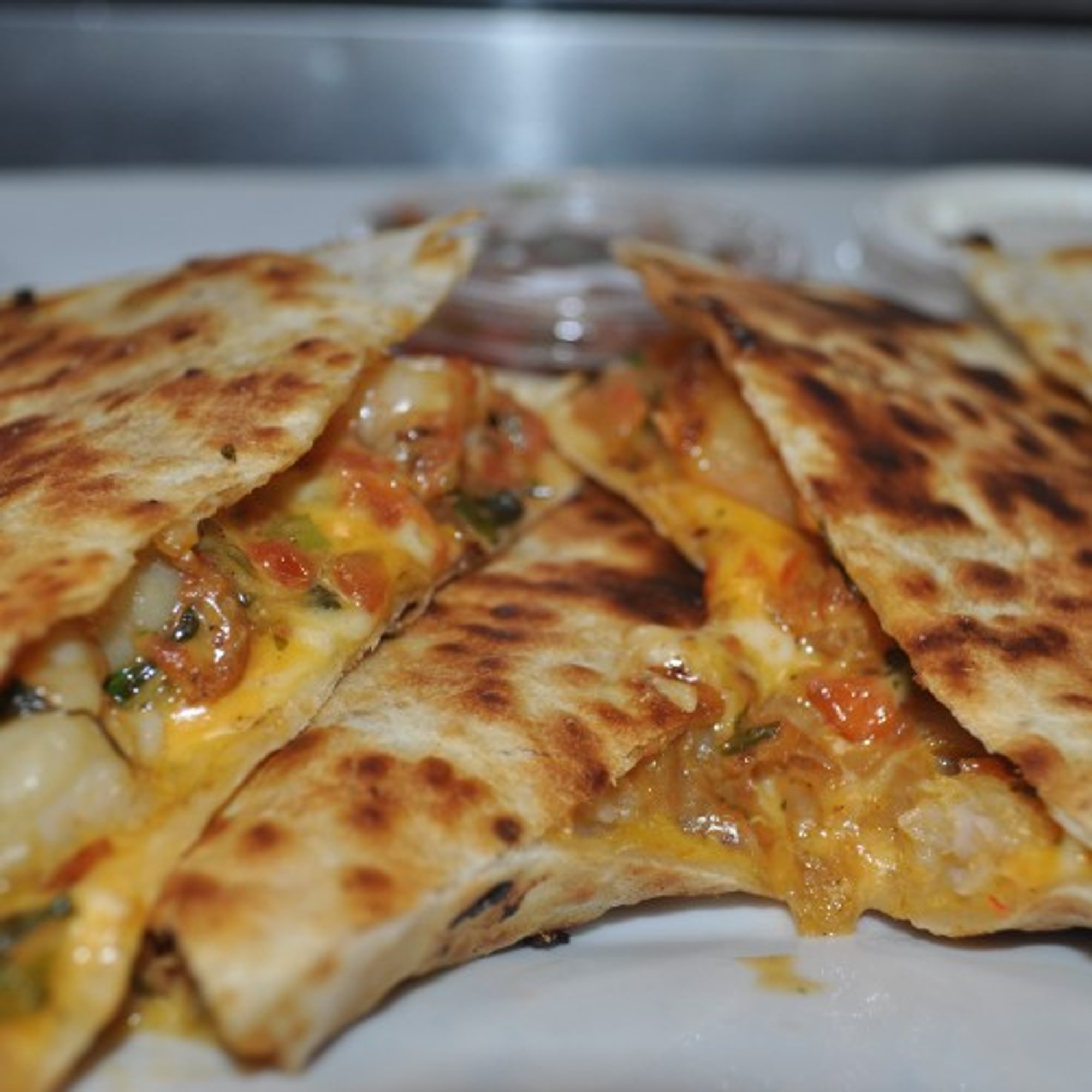 SHRIMP AND PICO QUESADILLA
