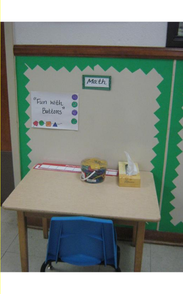 Prekindergarten Classroom Math Area
