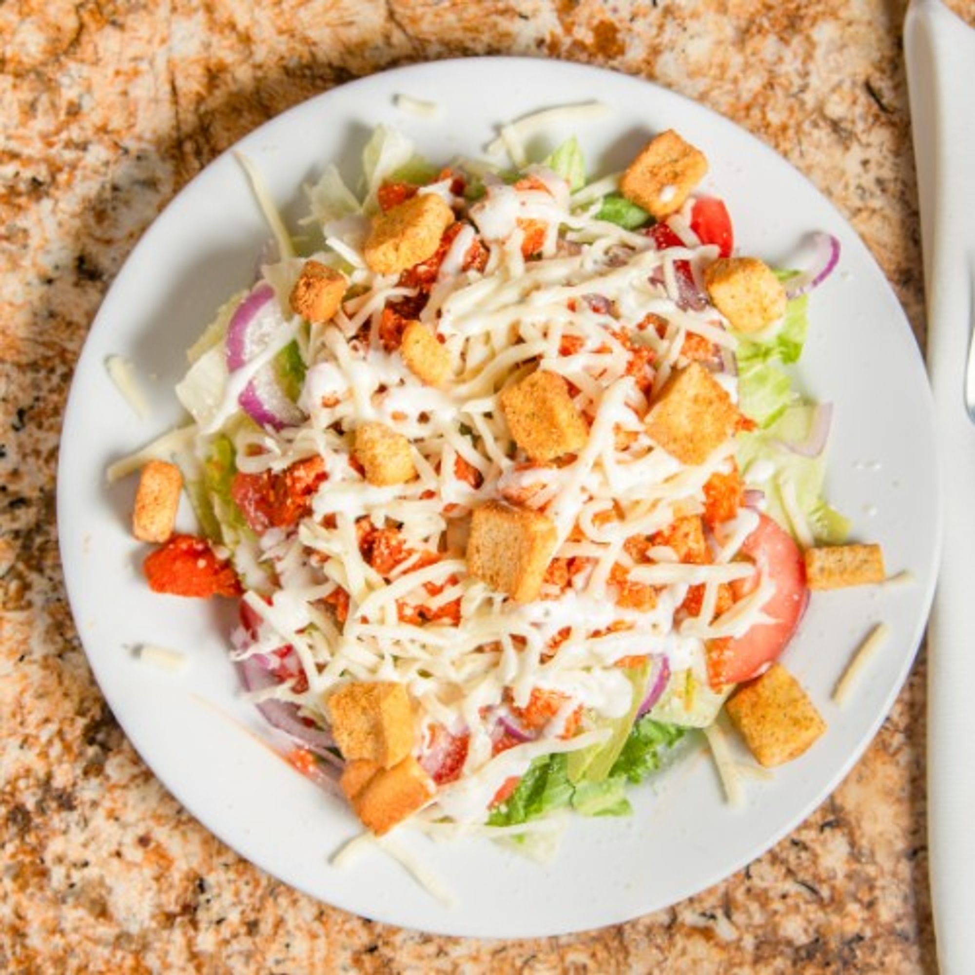 Buffalo Chicken Tender Salad