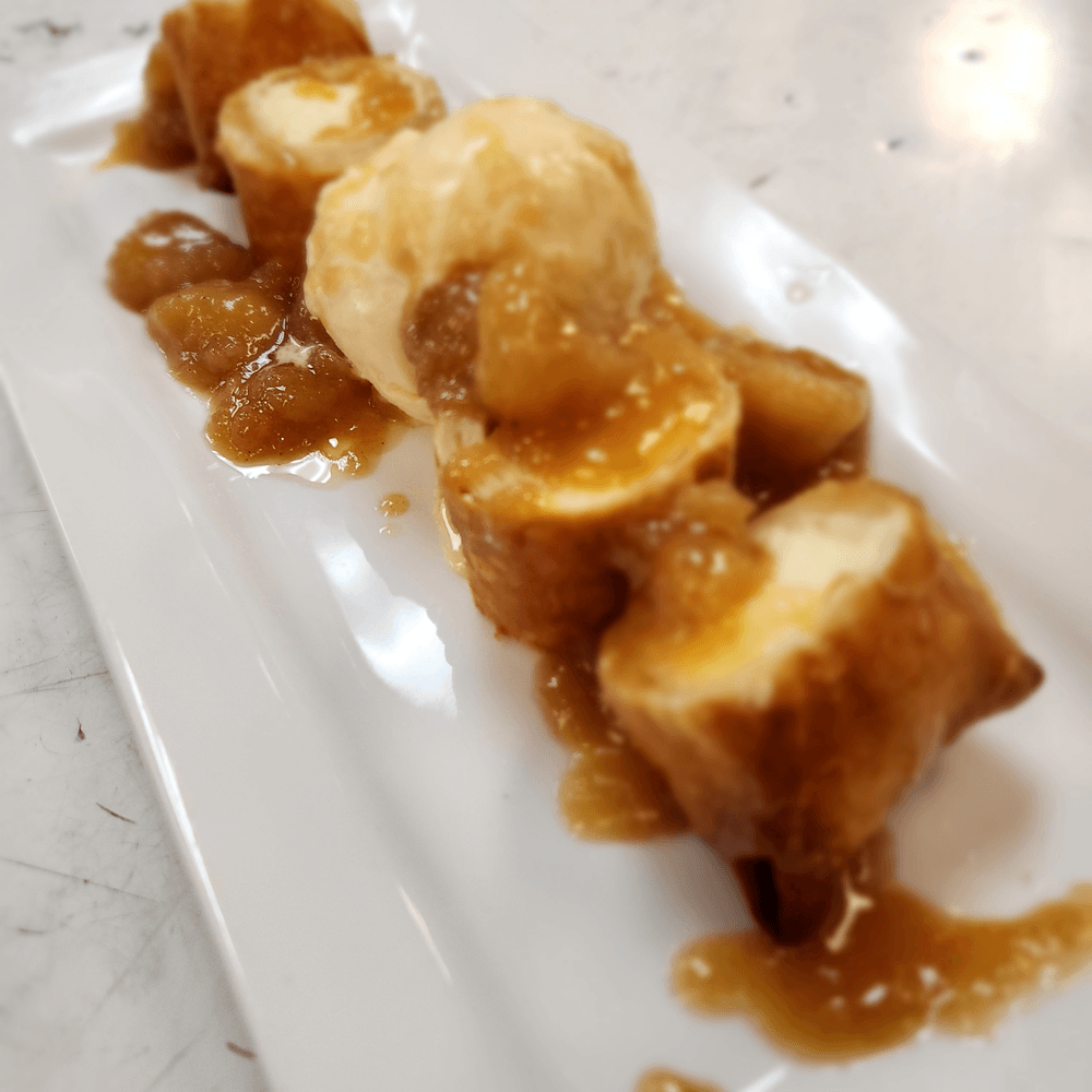 Bananas Foster Cheesecake Eggroll