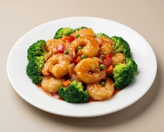 Sweet and Sour Shrimp Dinner 糖醋虾 Camarones agridulces