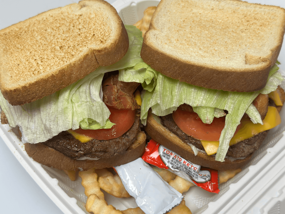 Cheeseburger Club Sandwich