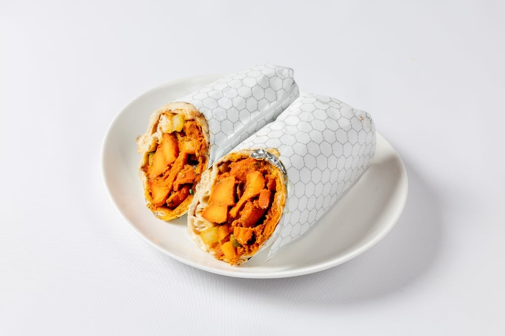 Chicken Tikka Naan Wrap