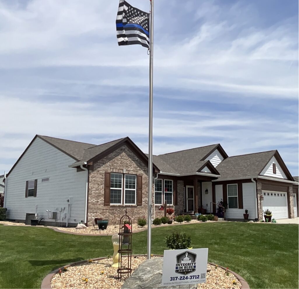 Integrity in Blue Painting Image