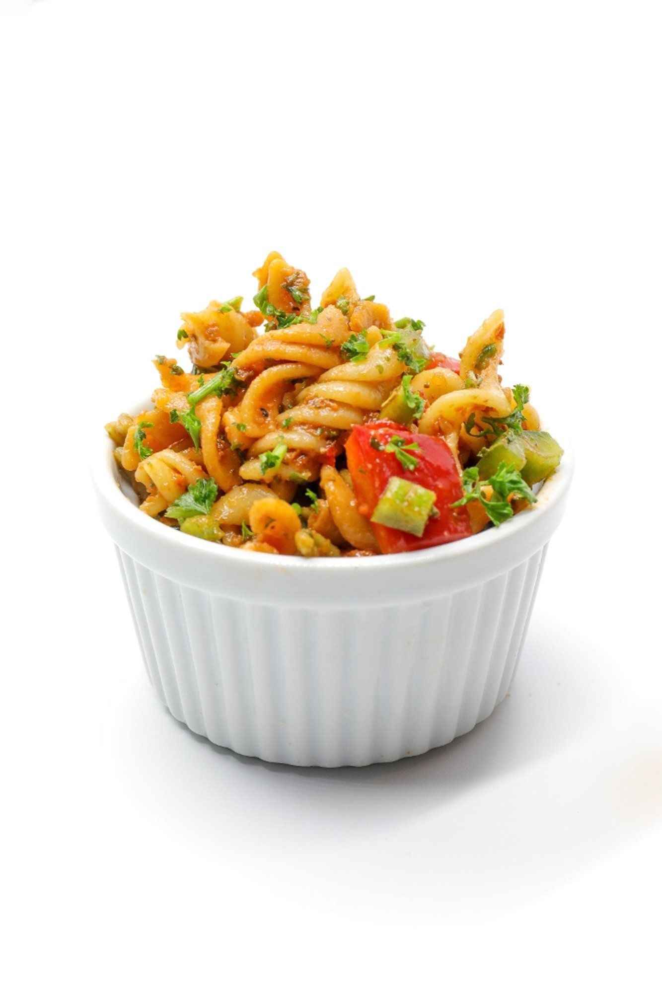 Tri- Colored Pasta Salad [V]