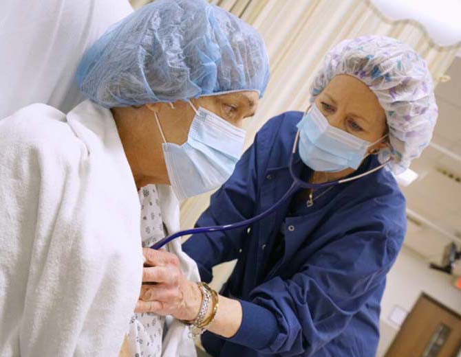 A staff member and patient at Azura Surgery Center Cherry Hill