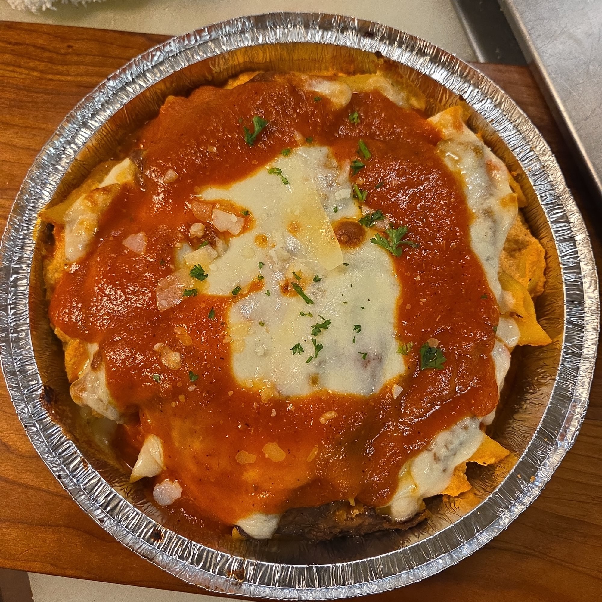 Baked Ziti Siciliano w Eggplant