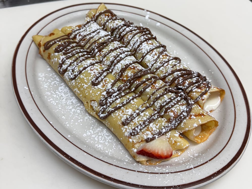 Strawberries & Cream Crepes