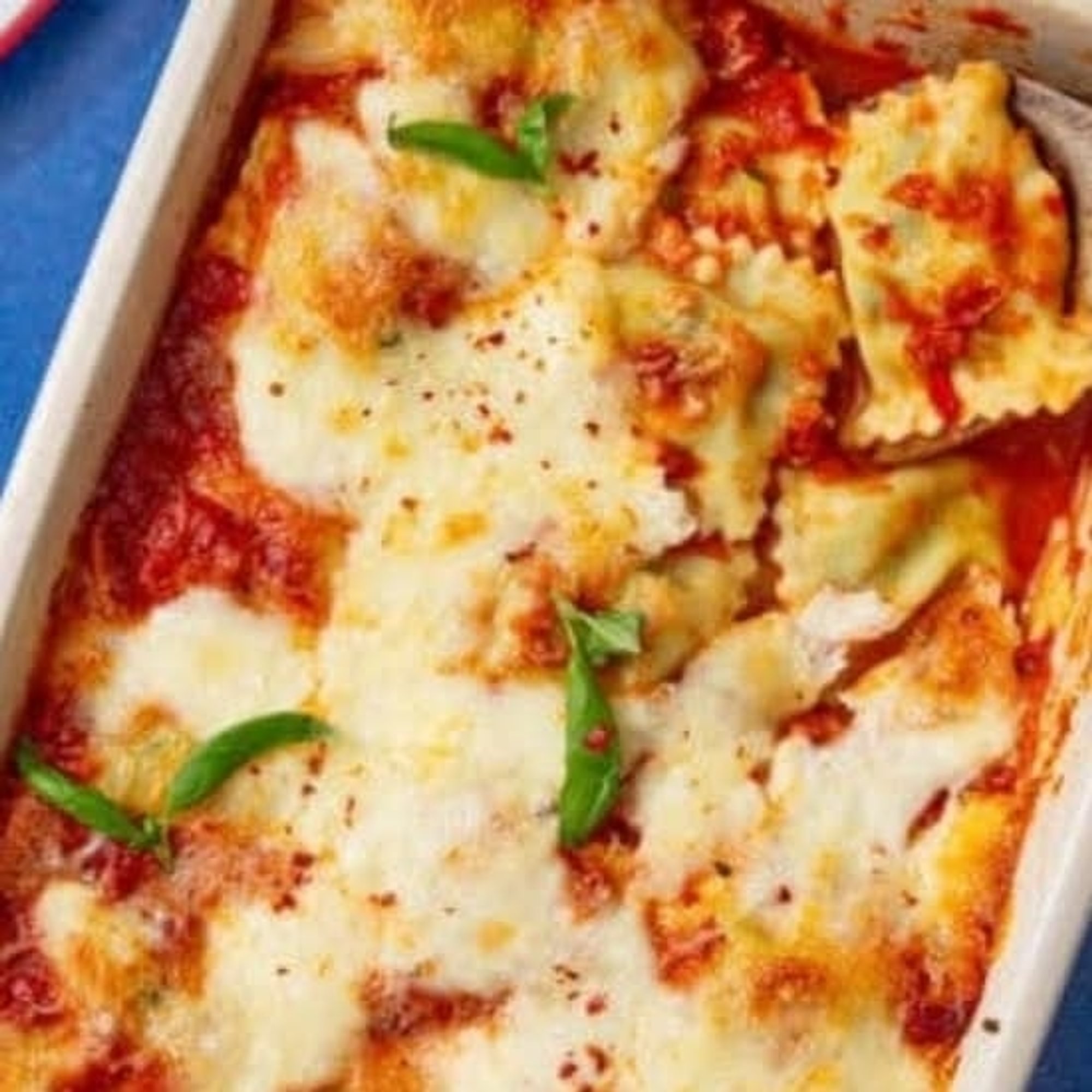Baked Cheese Ravioli Pasta