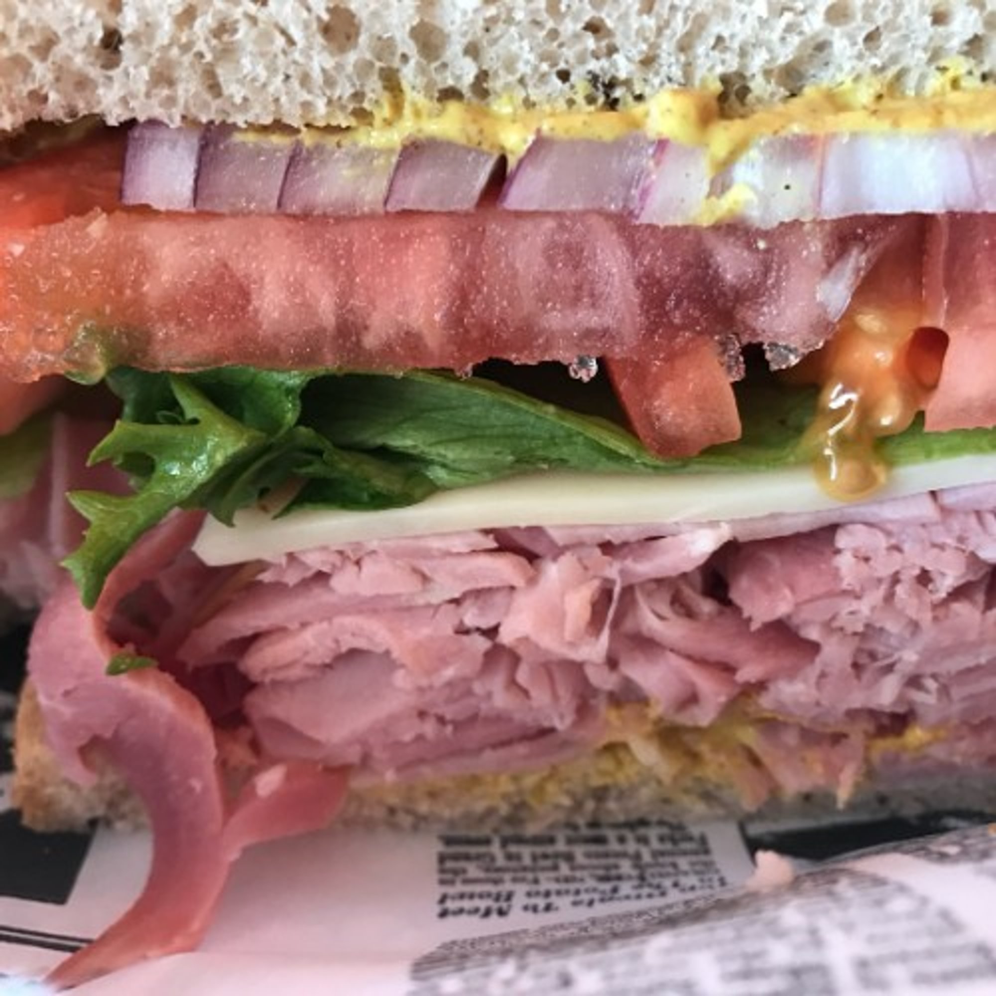 Turkey or Ham Sandwich