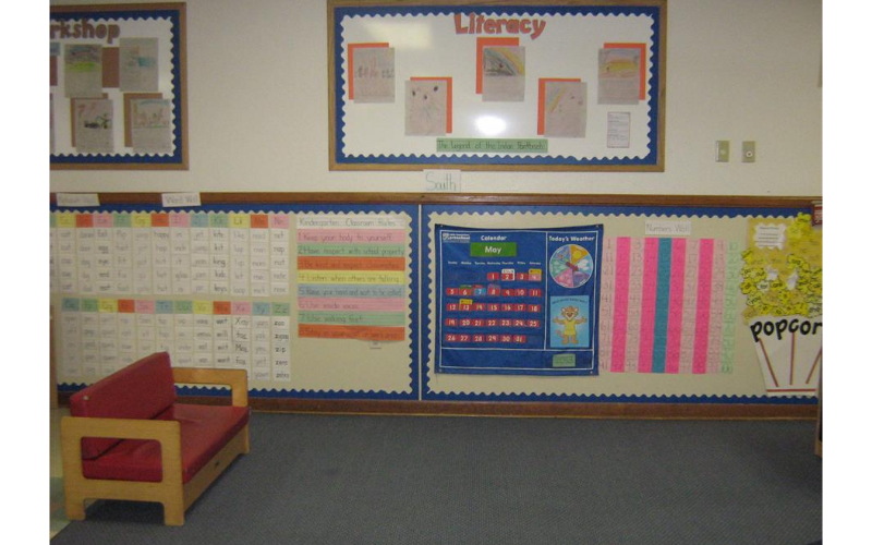 Private Kindergarten Classroom Language Arts Area