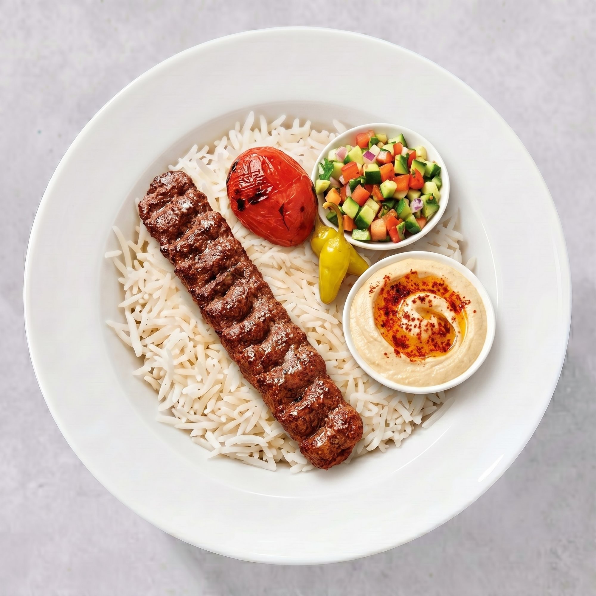 Beef Lule Kabob Plate