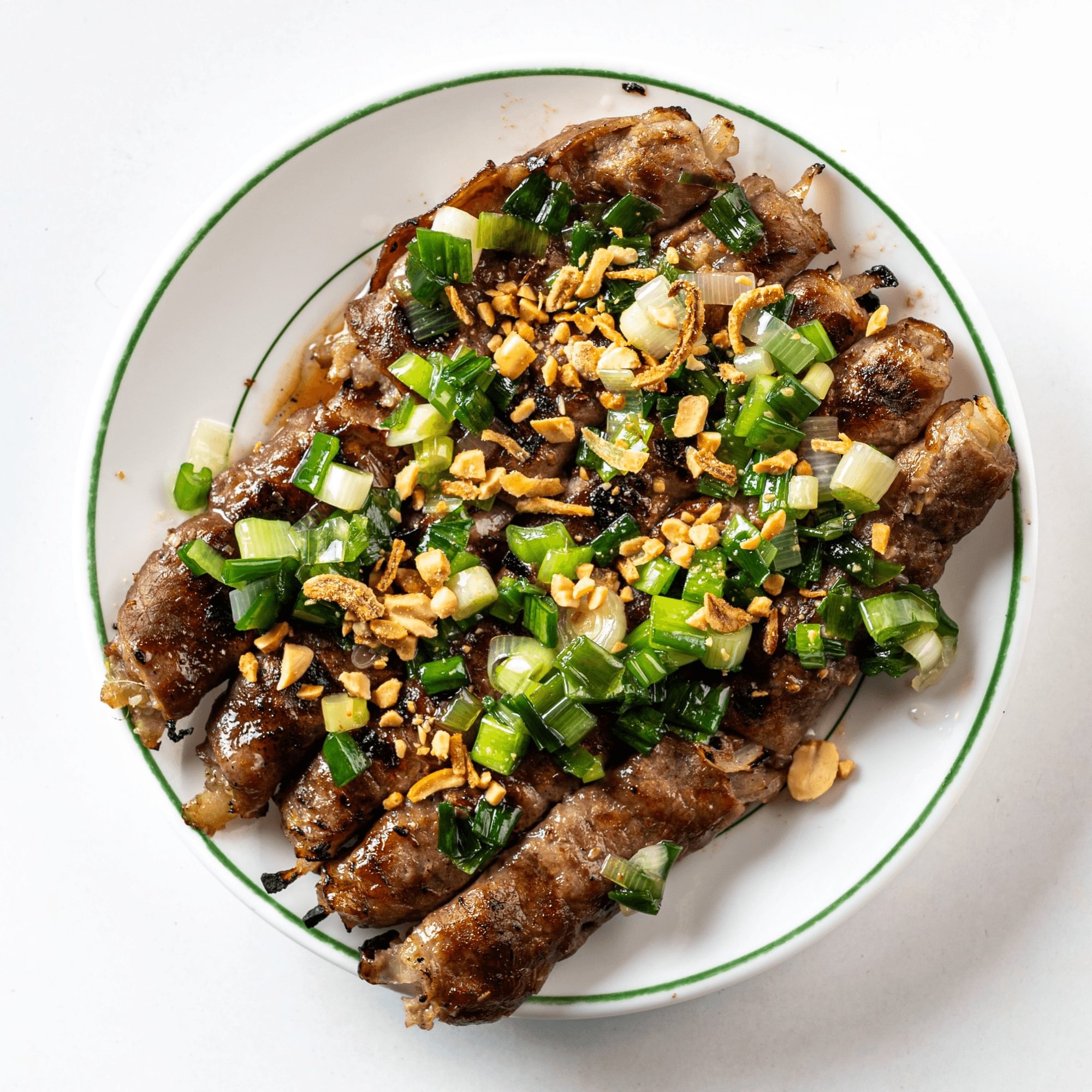 Grilled Beef Onion with Lemon Grass (10 Pieces) /Bò Nướng Xả