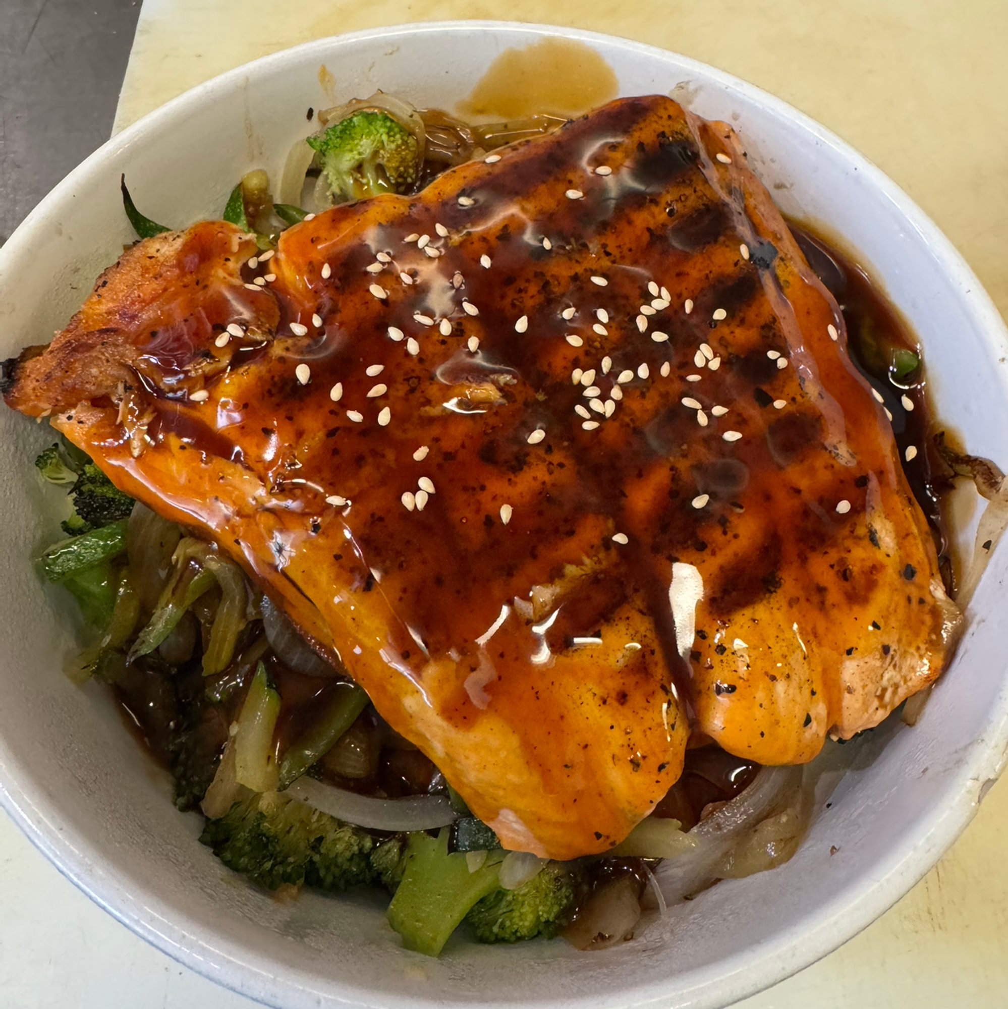 Salmon Teriyaki Rice Bowl