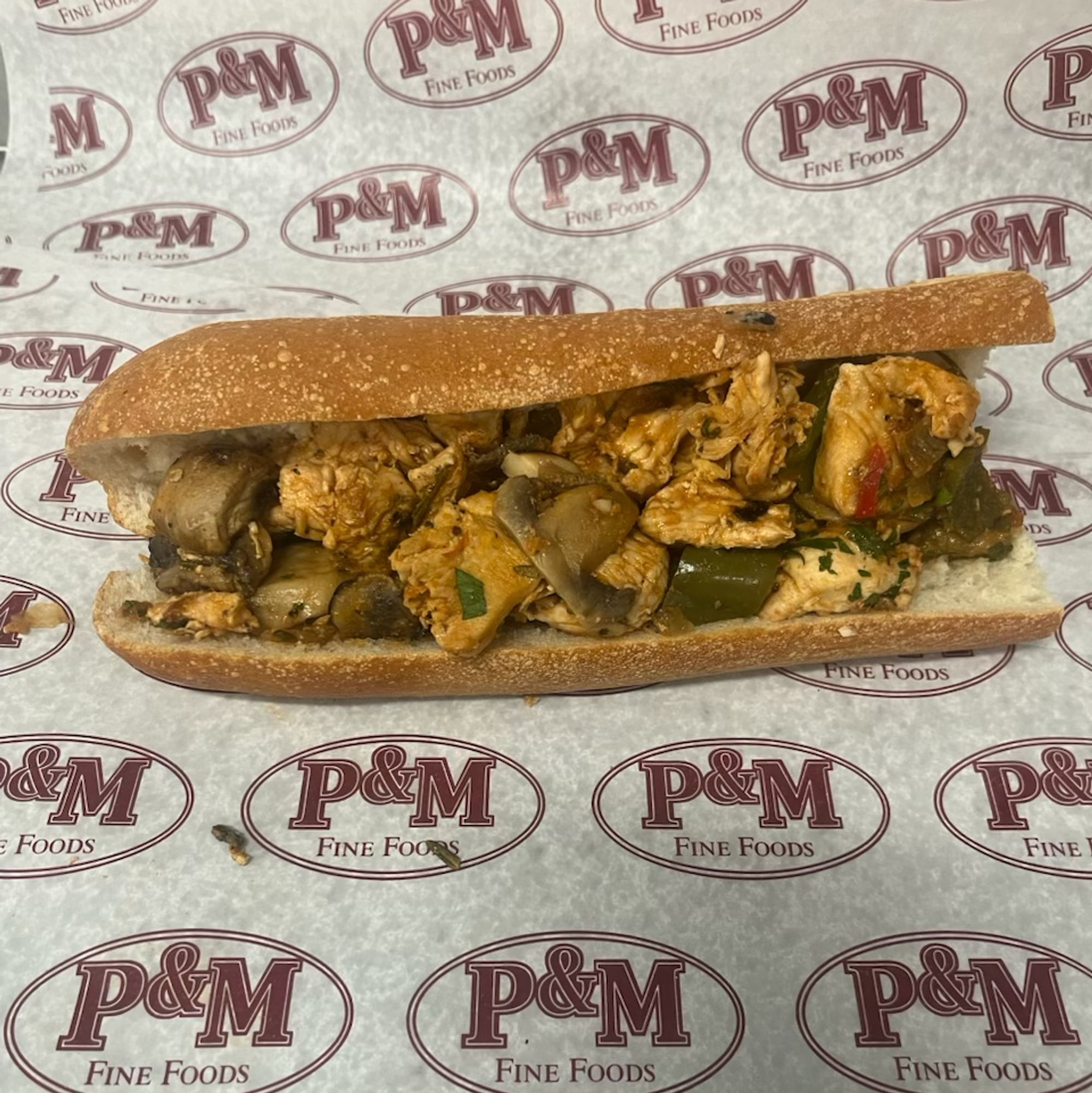 Chicken Cacciatore Hot Sub