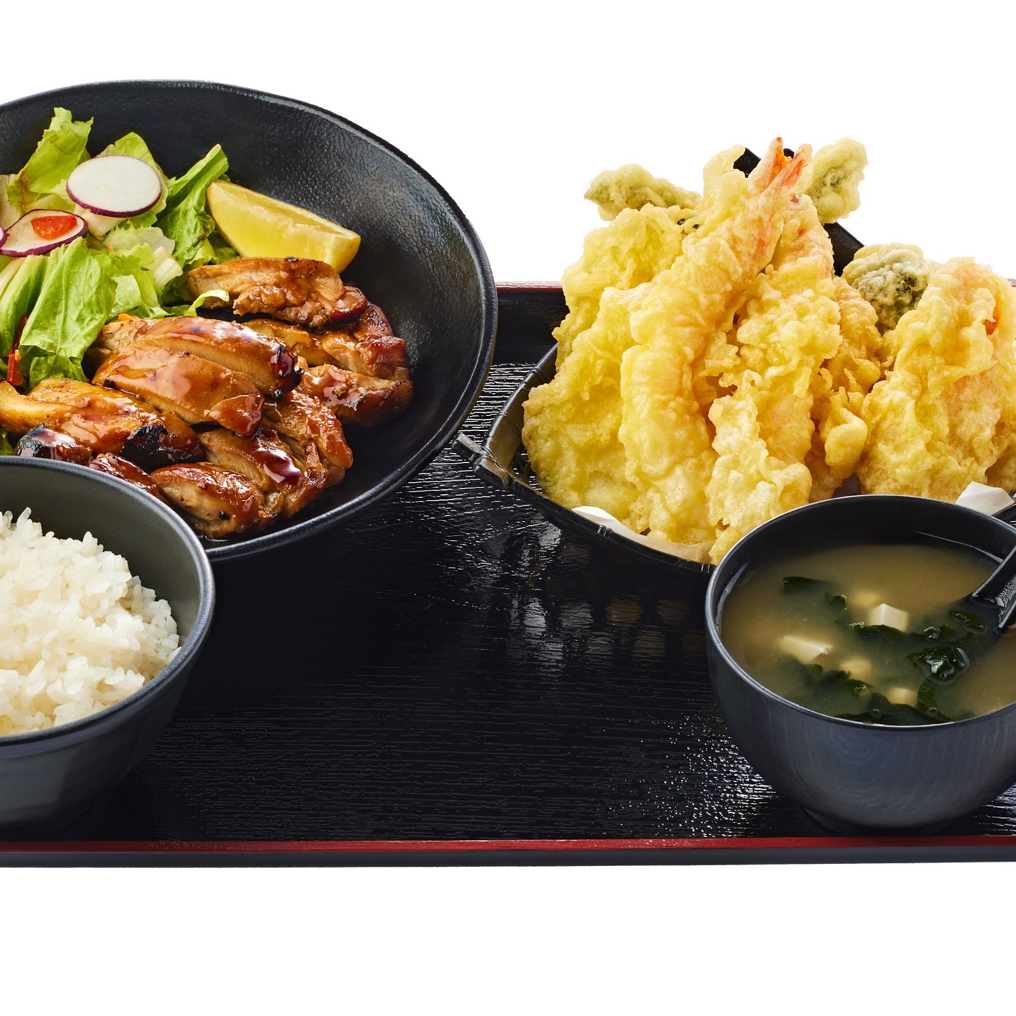 Mixed Tempura and ChickenTeriyaki Entree