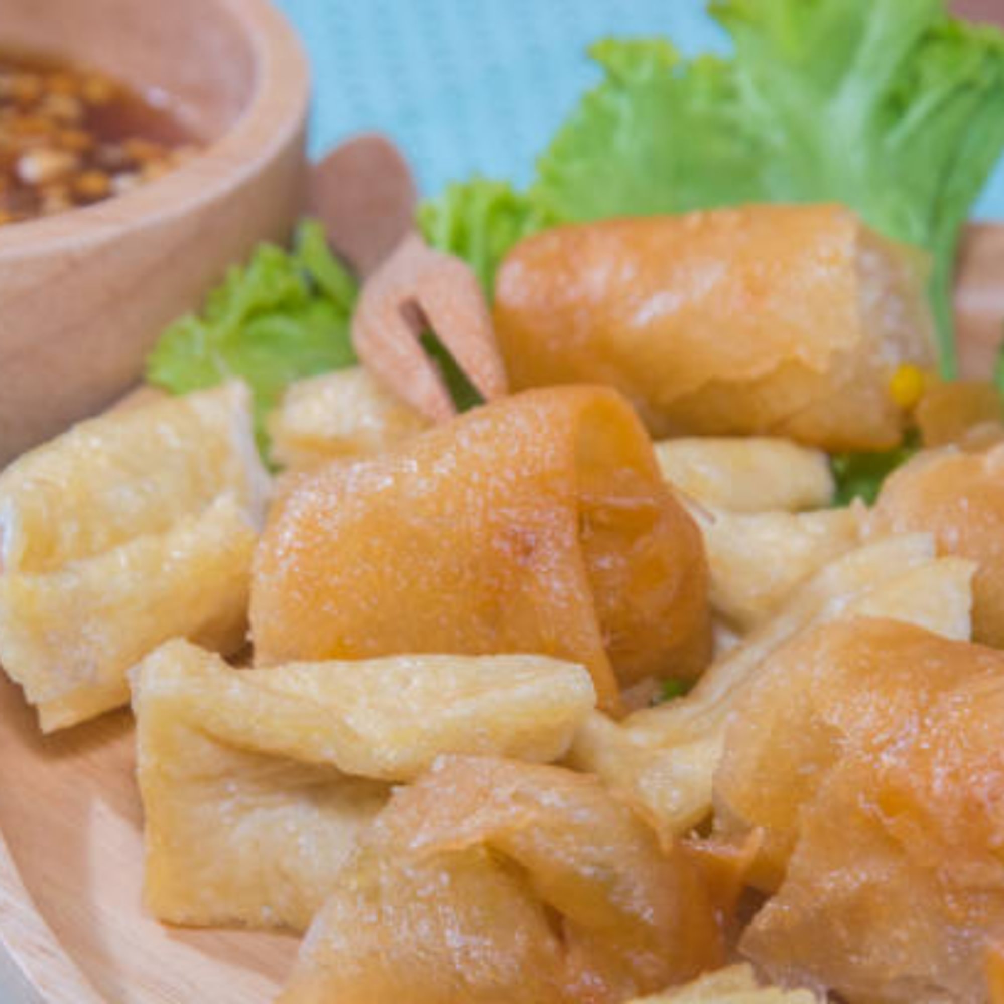 Egg Rolls (2) & Fried Tofu (3)
