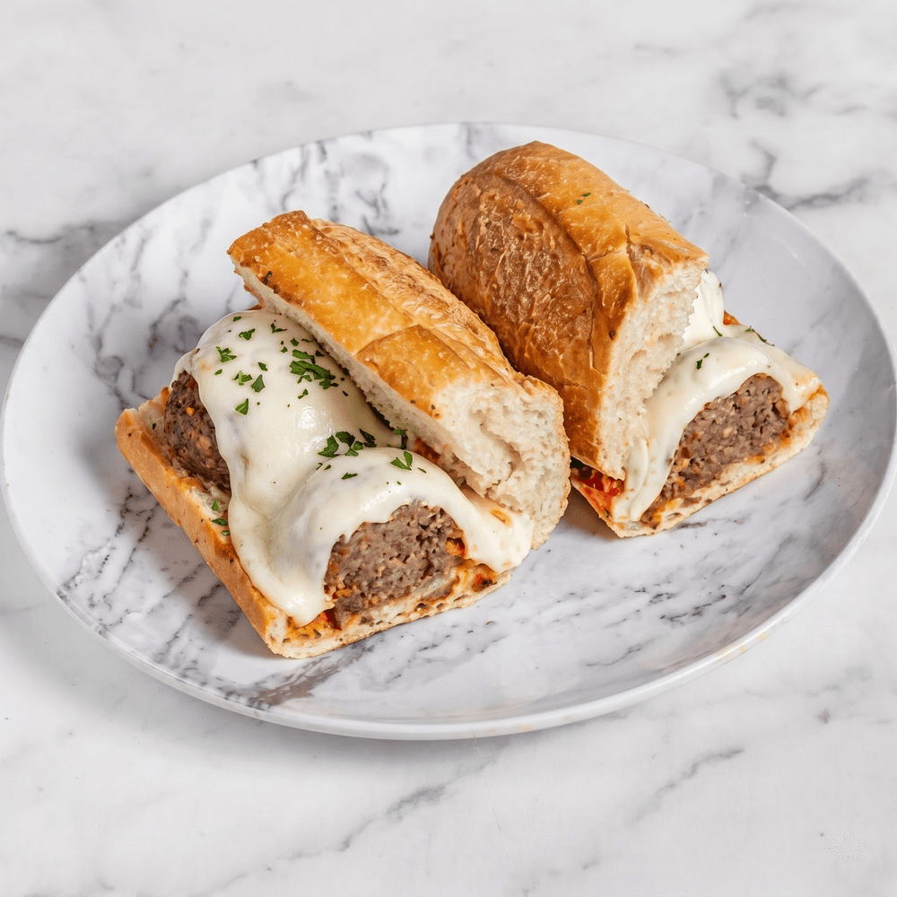 Nonna's Meatball Parmigiana Sandwich